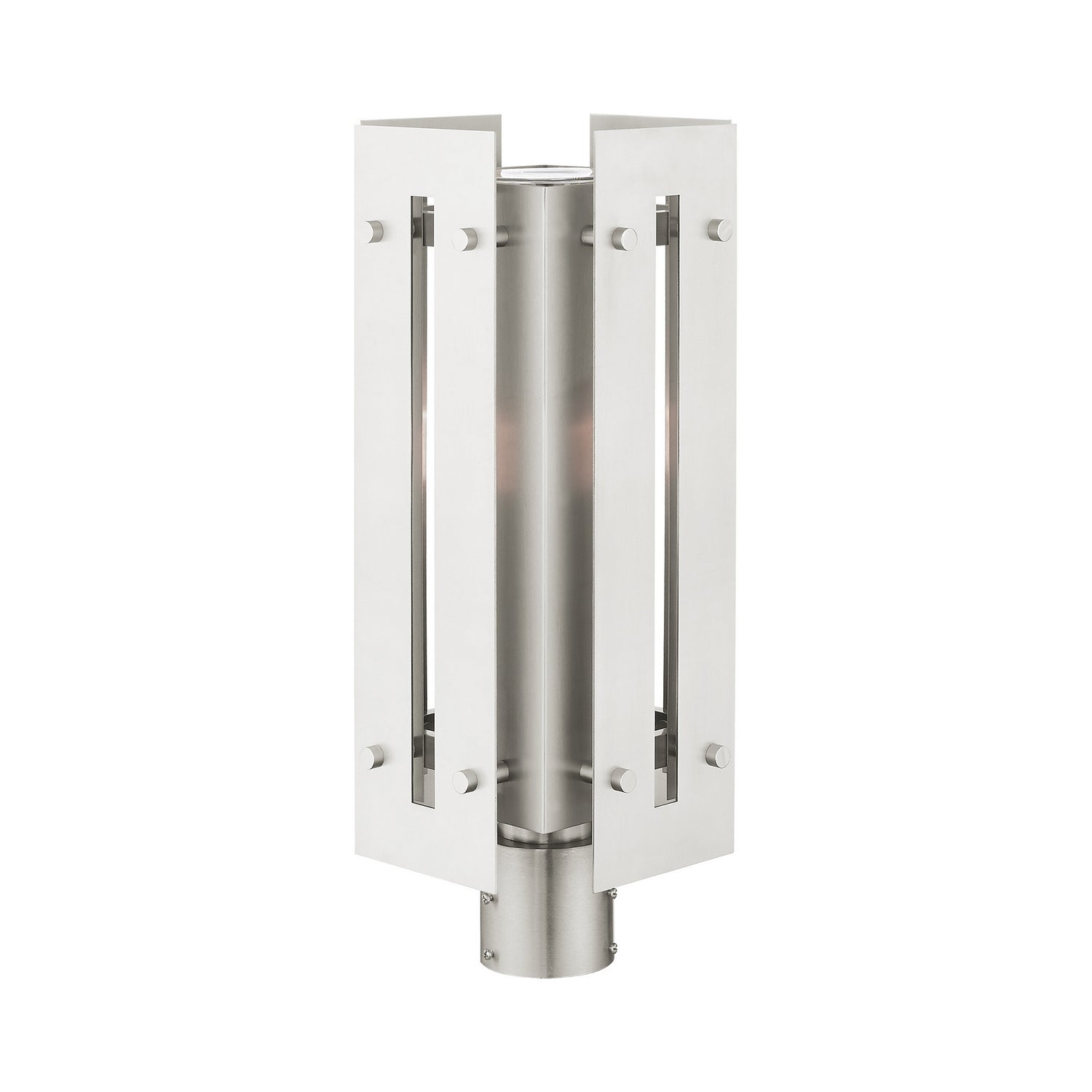 Livex Lighting - 21776-91 - One Light Outdoor Post Top Lantern - Utrecht - Brushed Nickel