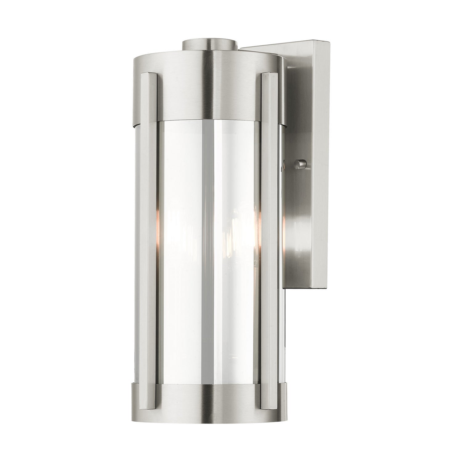Livex Lighting - 22382-91 - Two Light Outdoor Wall Lantern - Sheridan - Brushed Nickel