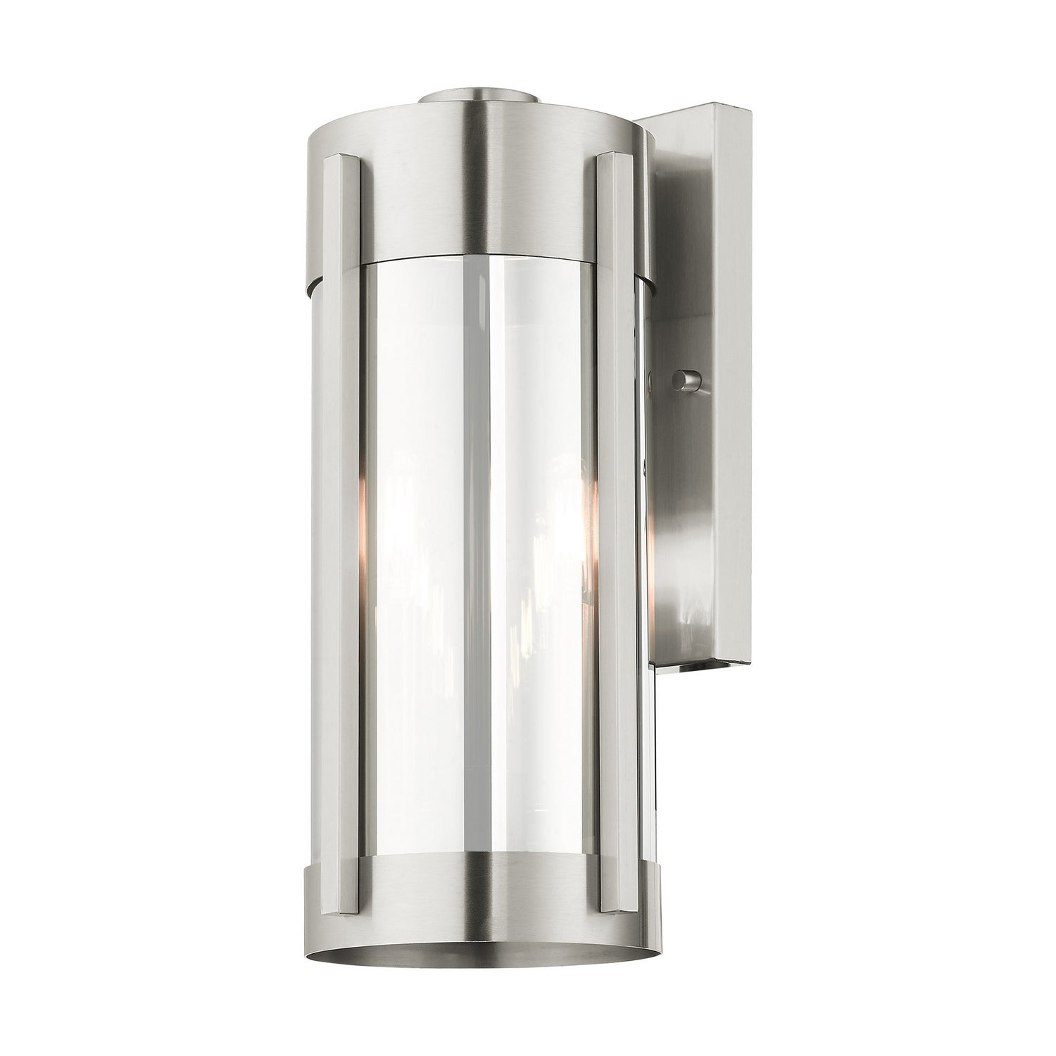 Livex Lighting - 22382-91 - Two Light Outdoor Wall Lantern - Sheridan - Brushed Nickel