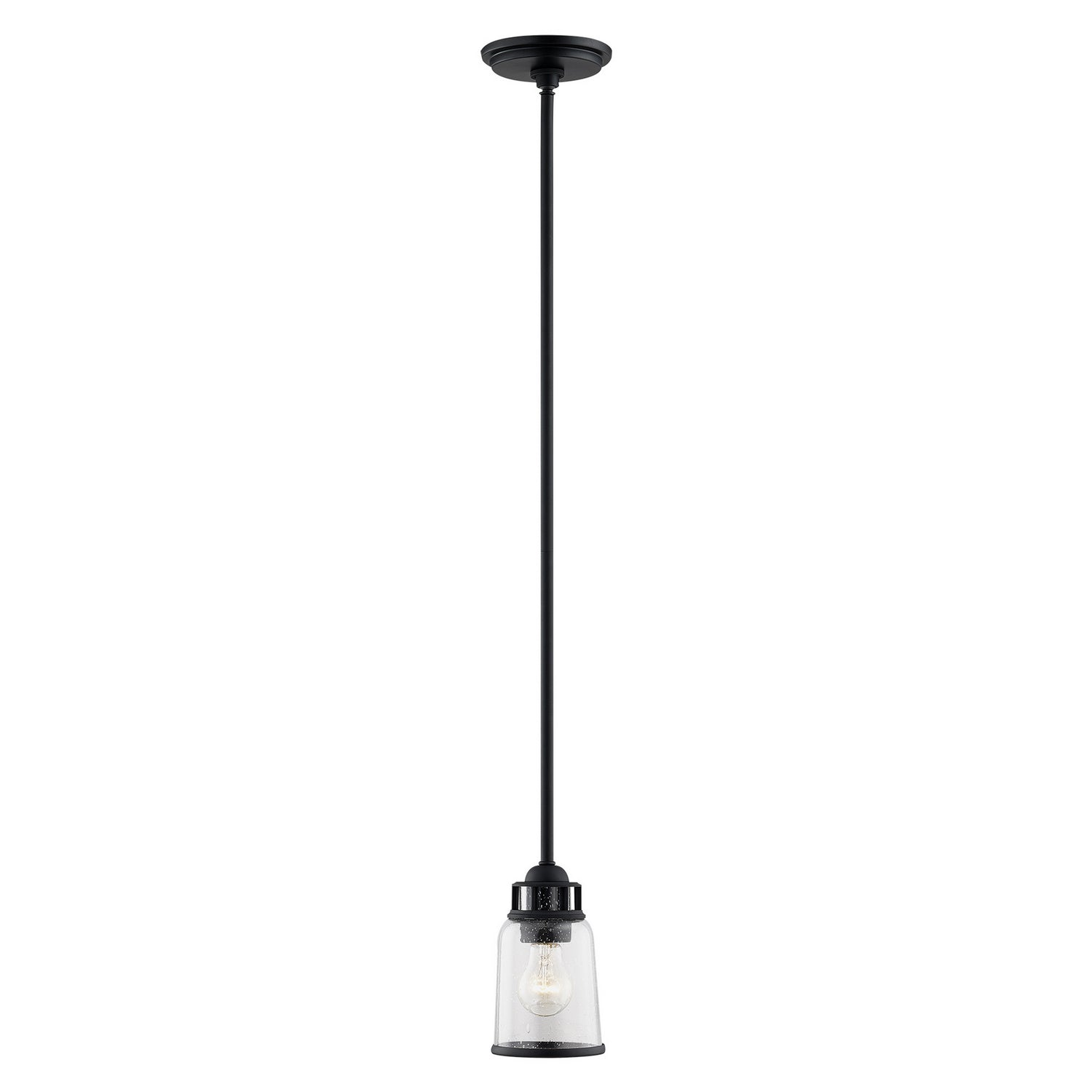Livex Lighting - 40021-04 - One Light Pendant - Lawrenceville - Black