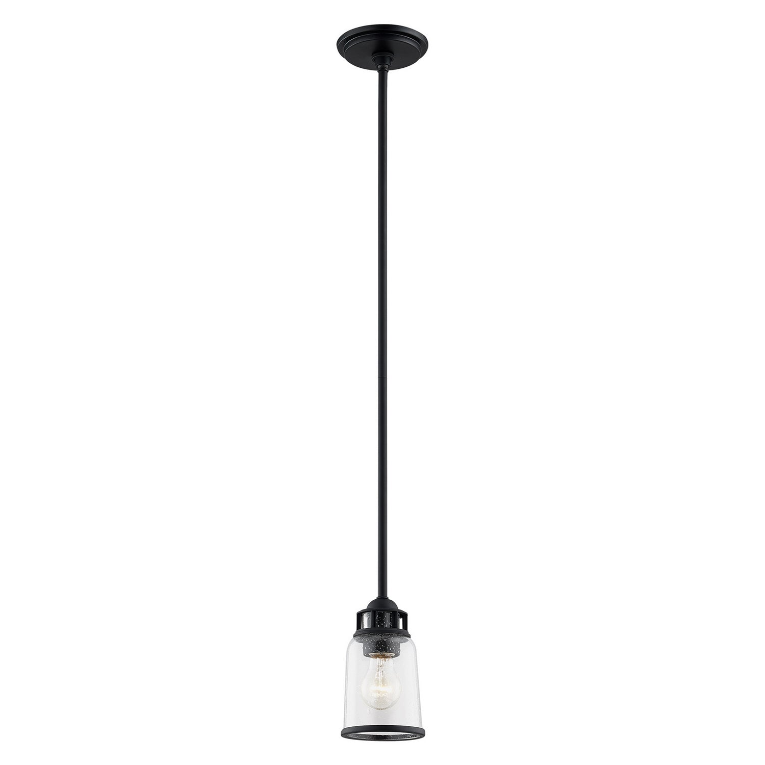 Livex Lighting - 40021-04 - One Light Pendant - Lawrenceville - Black