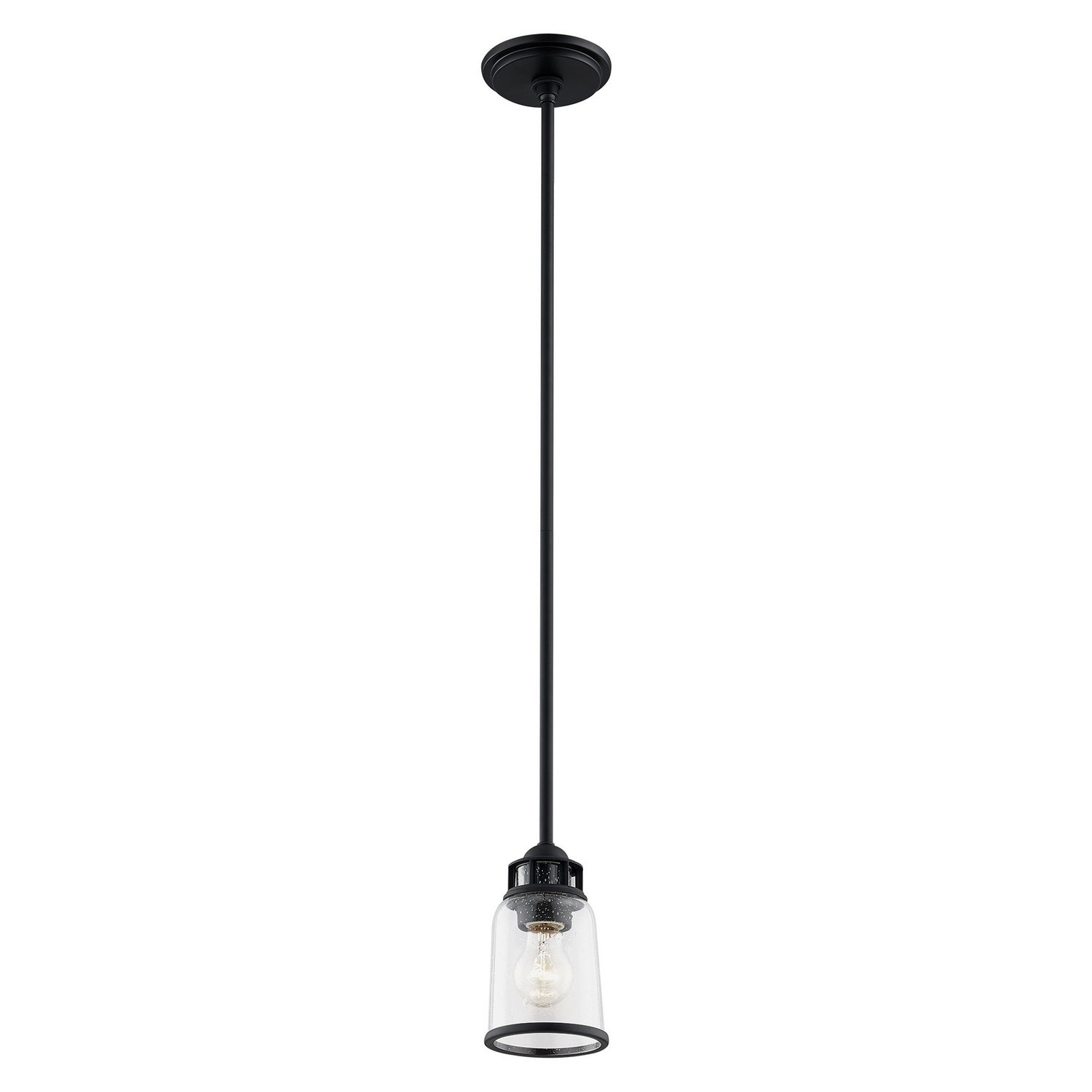 Livex Lighting - 40021-04 - One Light Pendant - Lawrenceville - Black