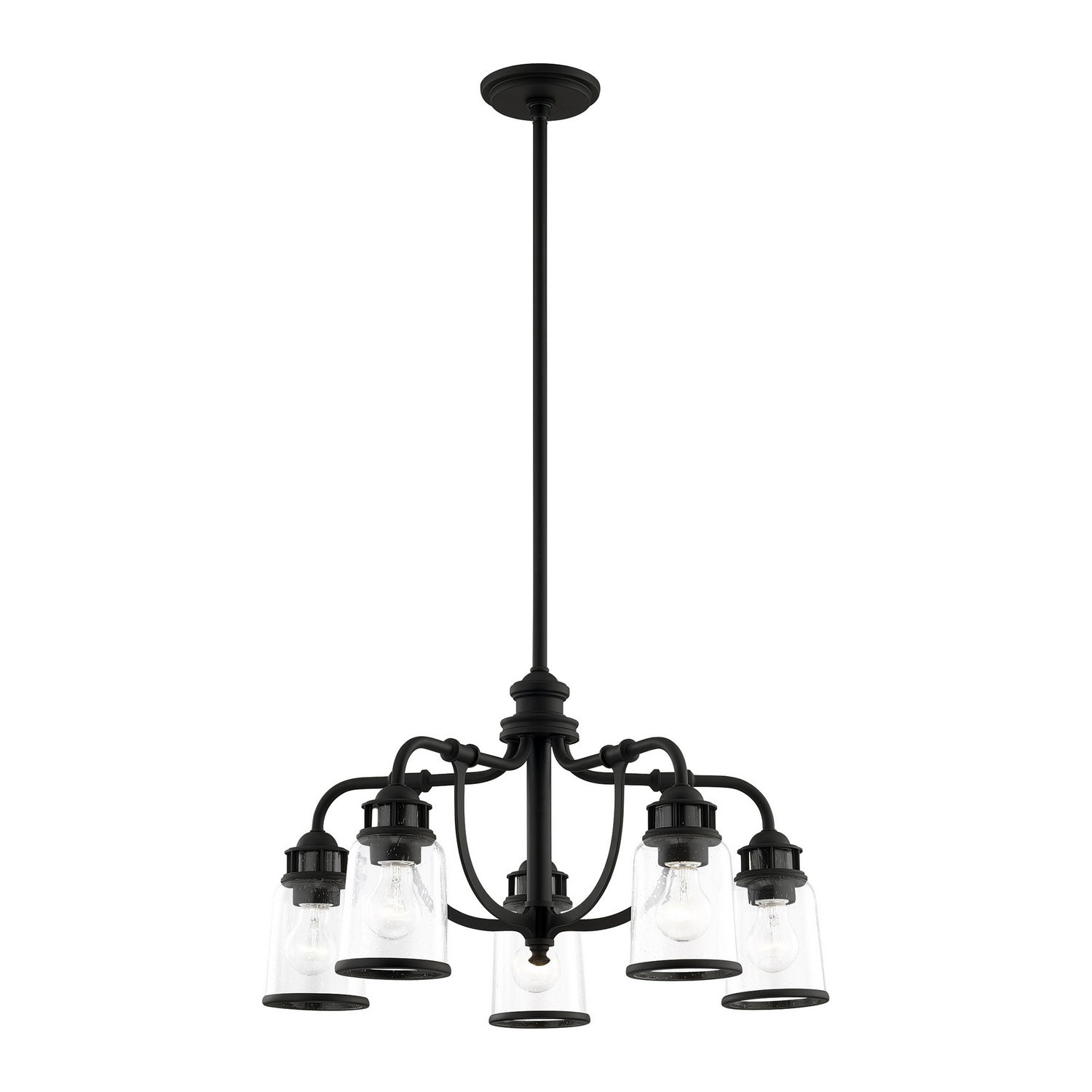 Livex Lighting - 40025-04 - Five Light Chandelier - Lawrenceville - Black