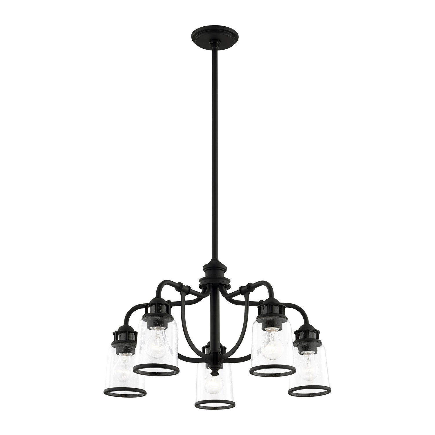 Livex Lighting - 40025-04 - Five Light Chandelier - Lawrenceville - Black