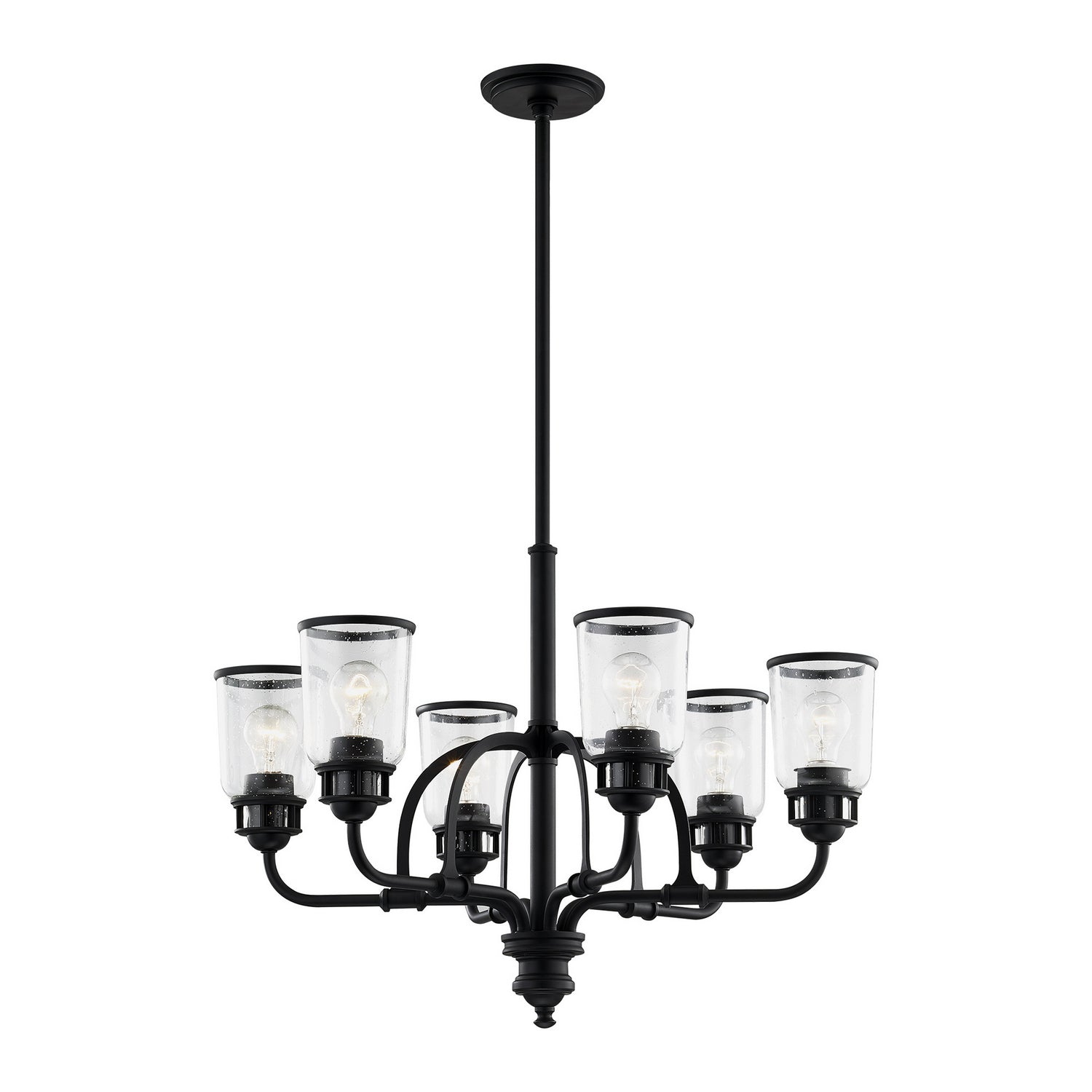 Livex Lighting - 40026-04 - Six Light Chandelier - Lawrenceville - Black