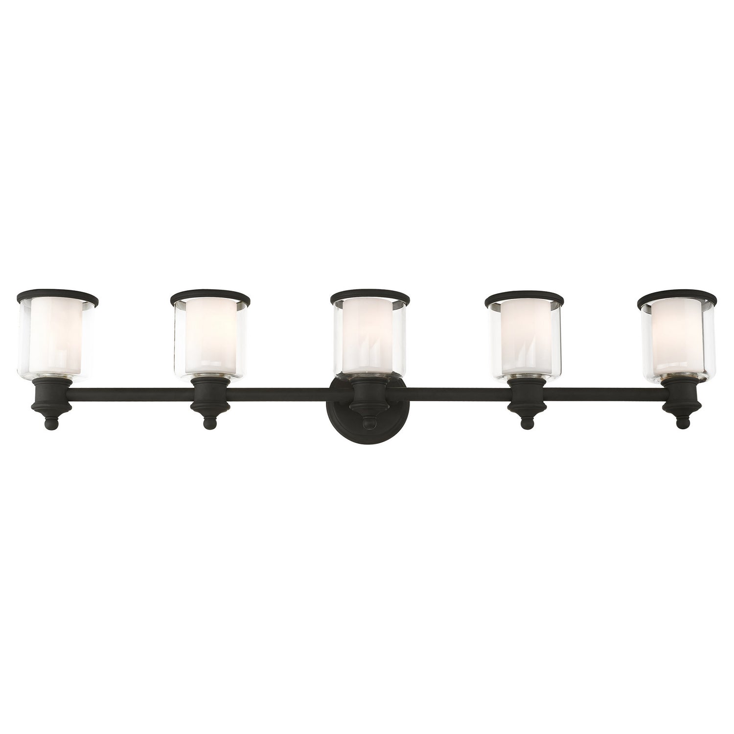 Livex Lighting - 40215-04 - Five Light Vanity - Middlebush - Black