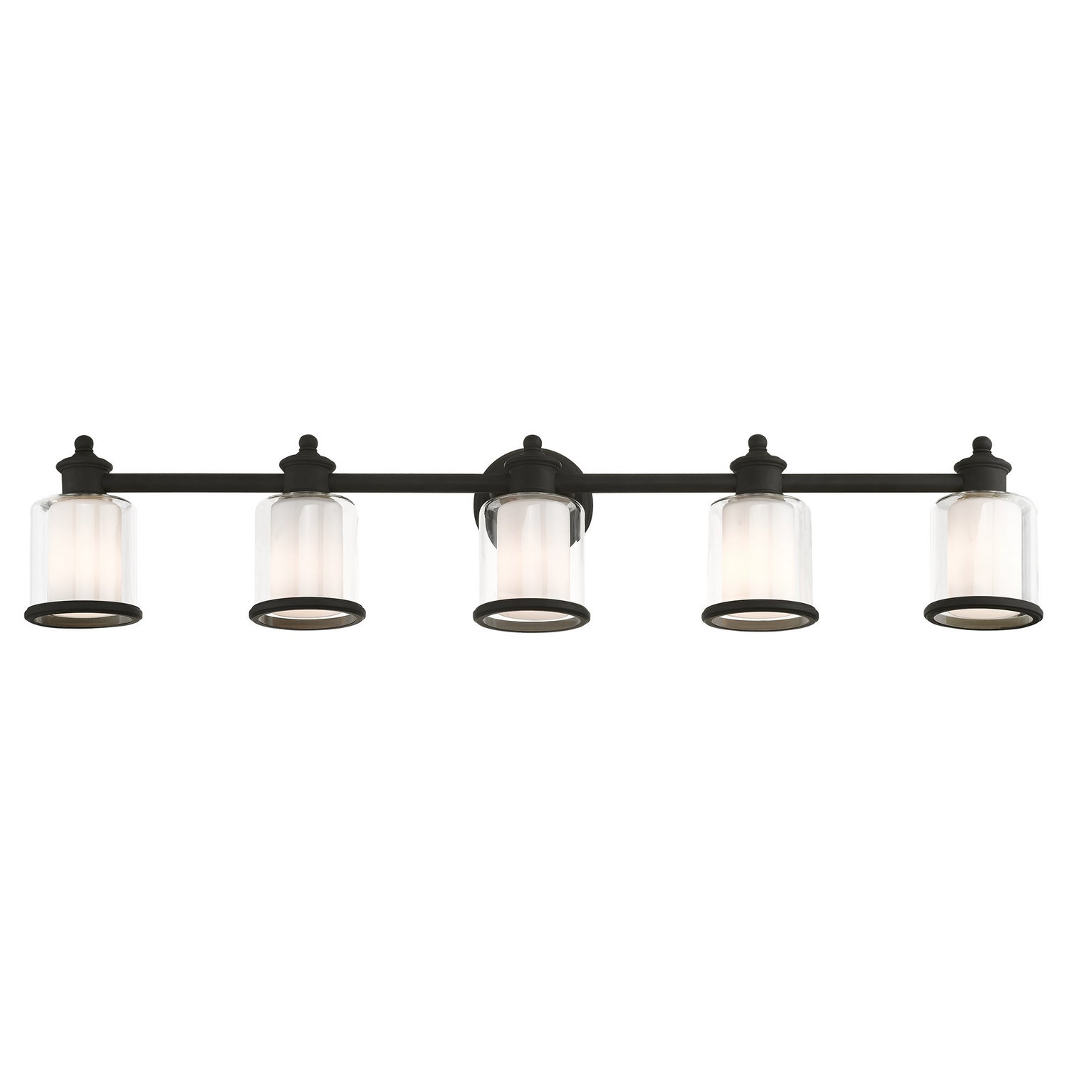 Livex Lighting - 40215-04 - Five Light Vanity - Middlebush - Black