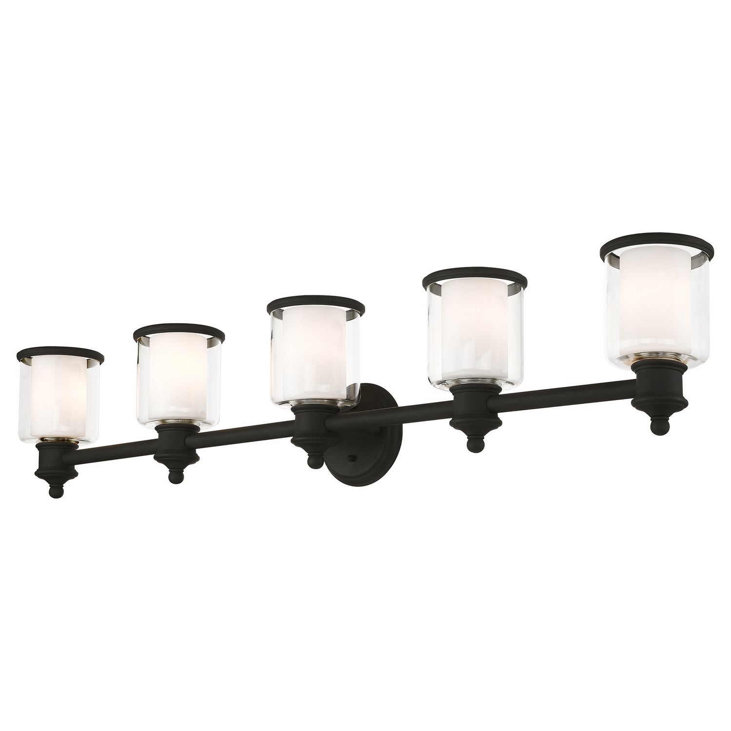 Livex Lighting - 40215-04 - Five Light Vanity - Middlebush - Black