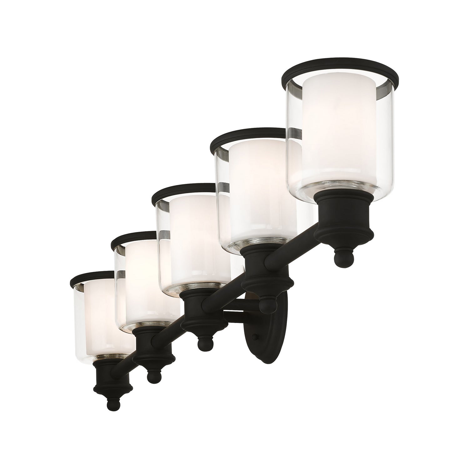 Livex Lighting - 40215-04 - Five Light Vanity - Middlebush - Black