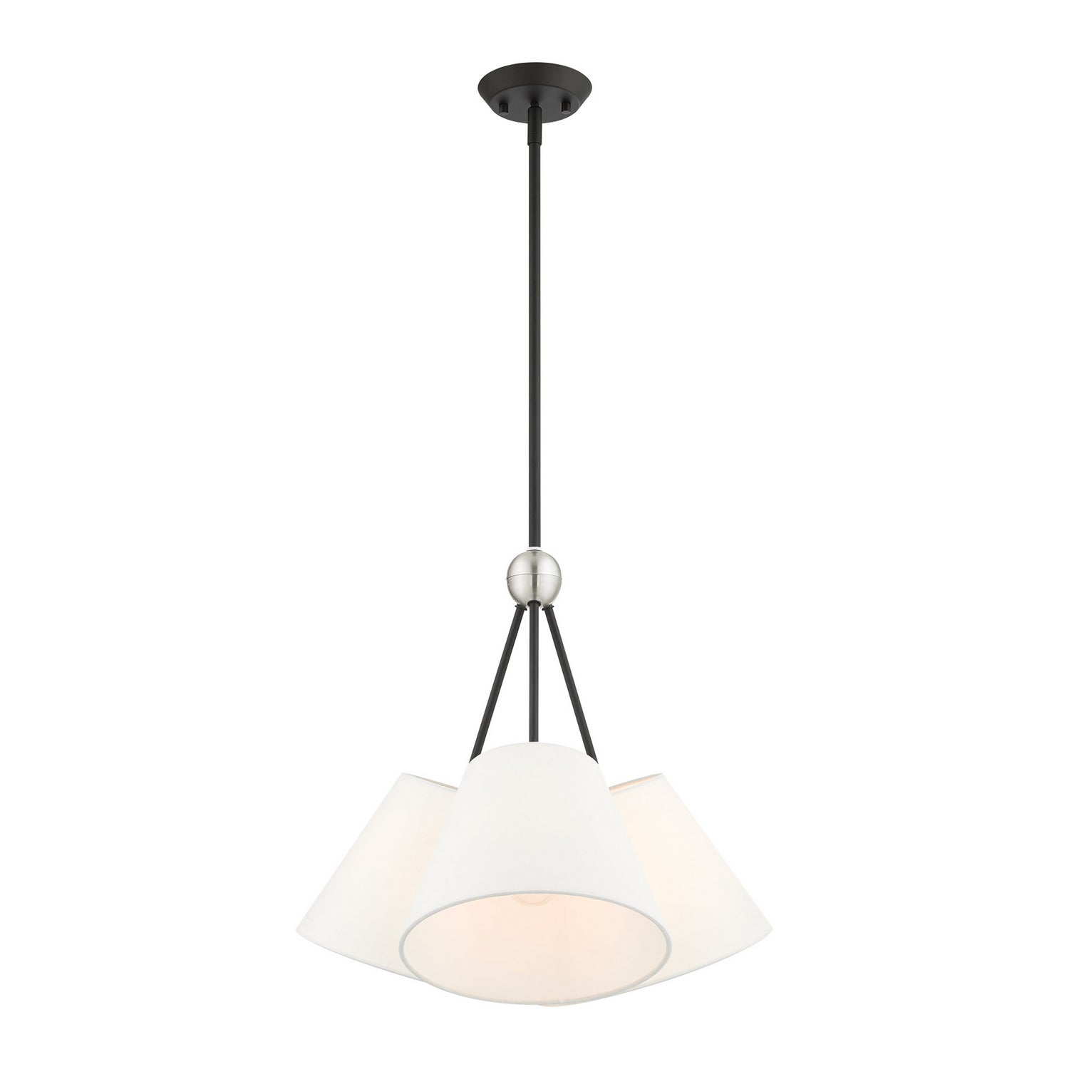 Livex Lighting - 40563-04 - Three Light Chandelier - Prato - Black
