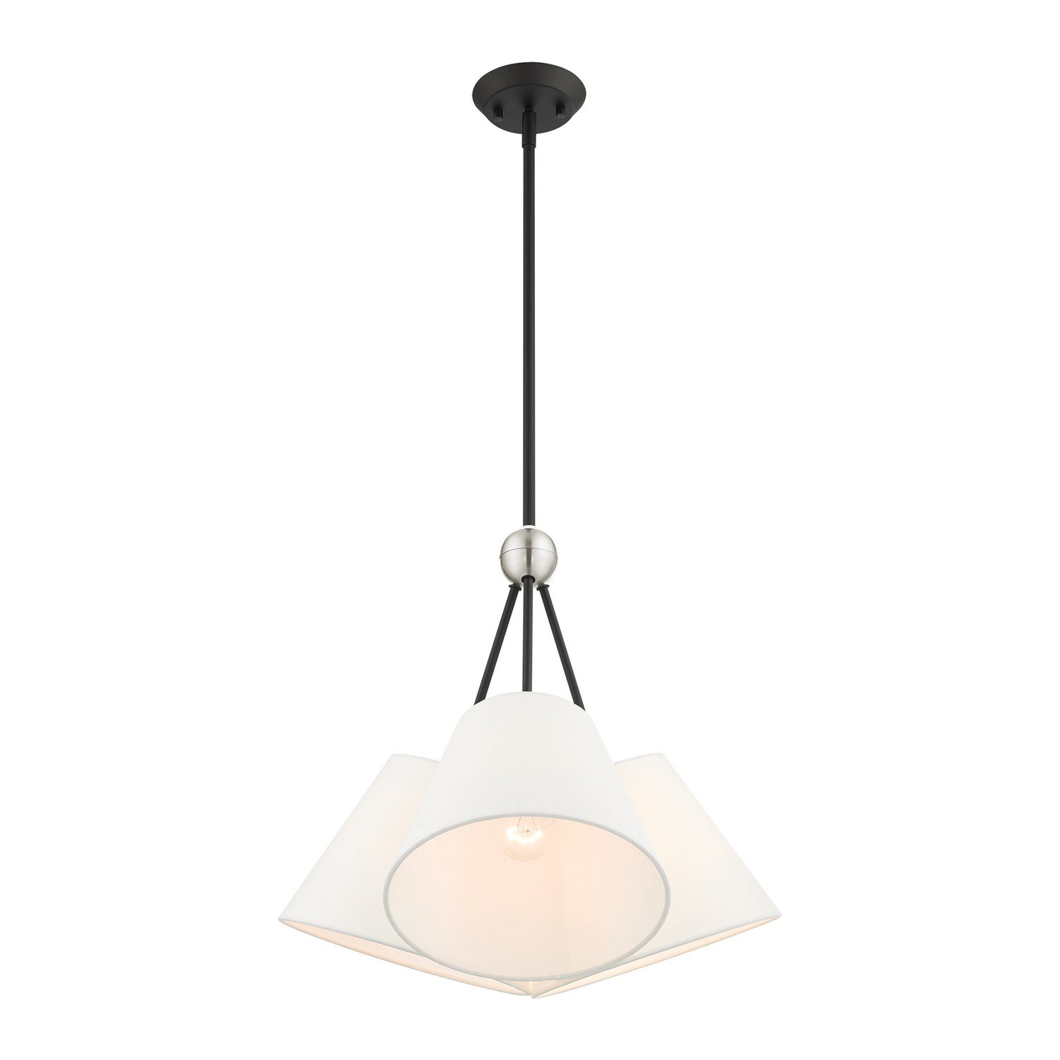 Livex Lighting - 40563-04 - Three Light Chandelier - Prato - Black