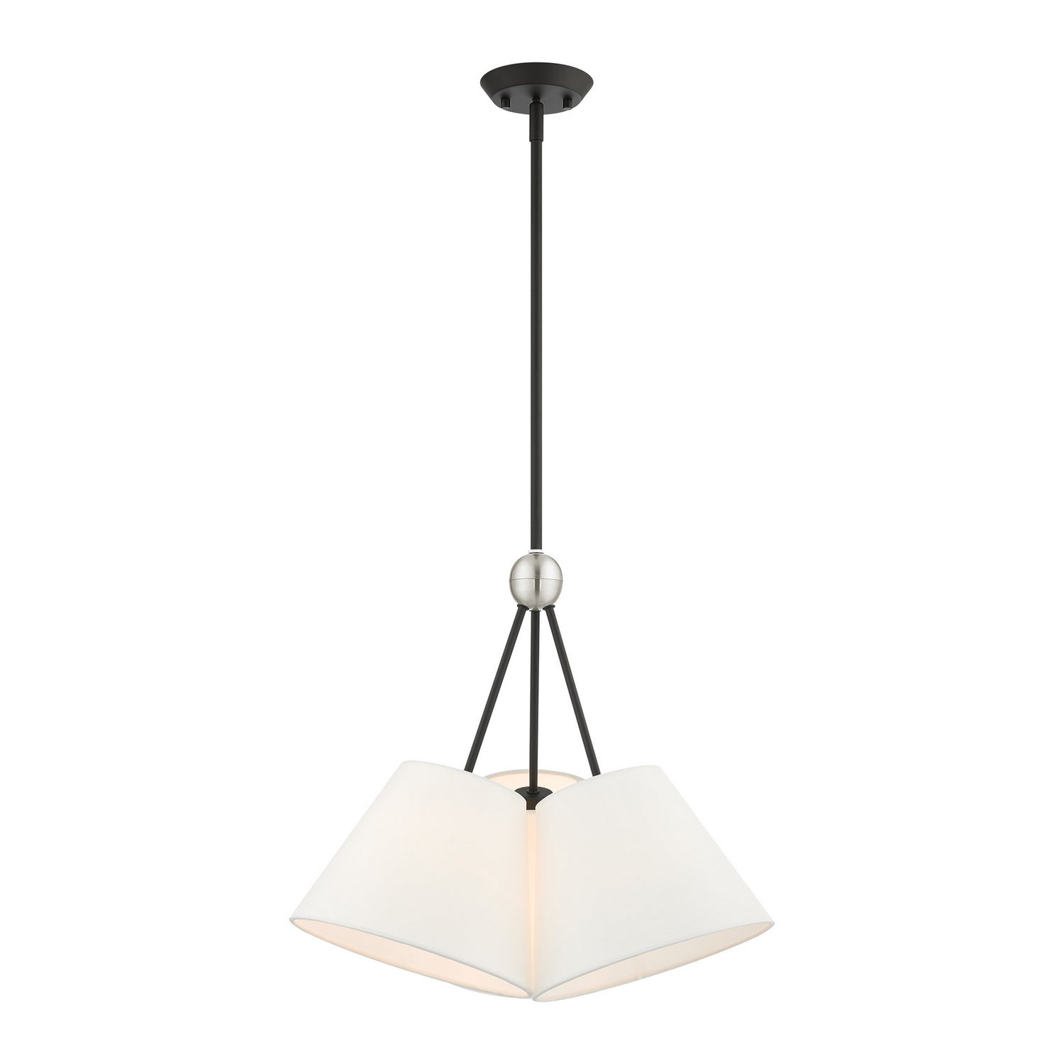 Livex Lighting - 40563-04 - Three Light Chandelier - Prato - Black