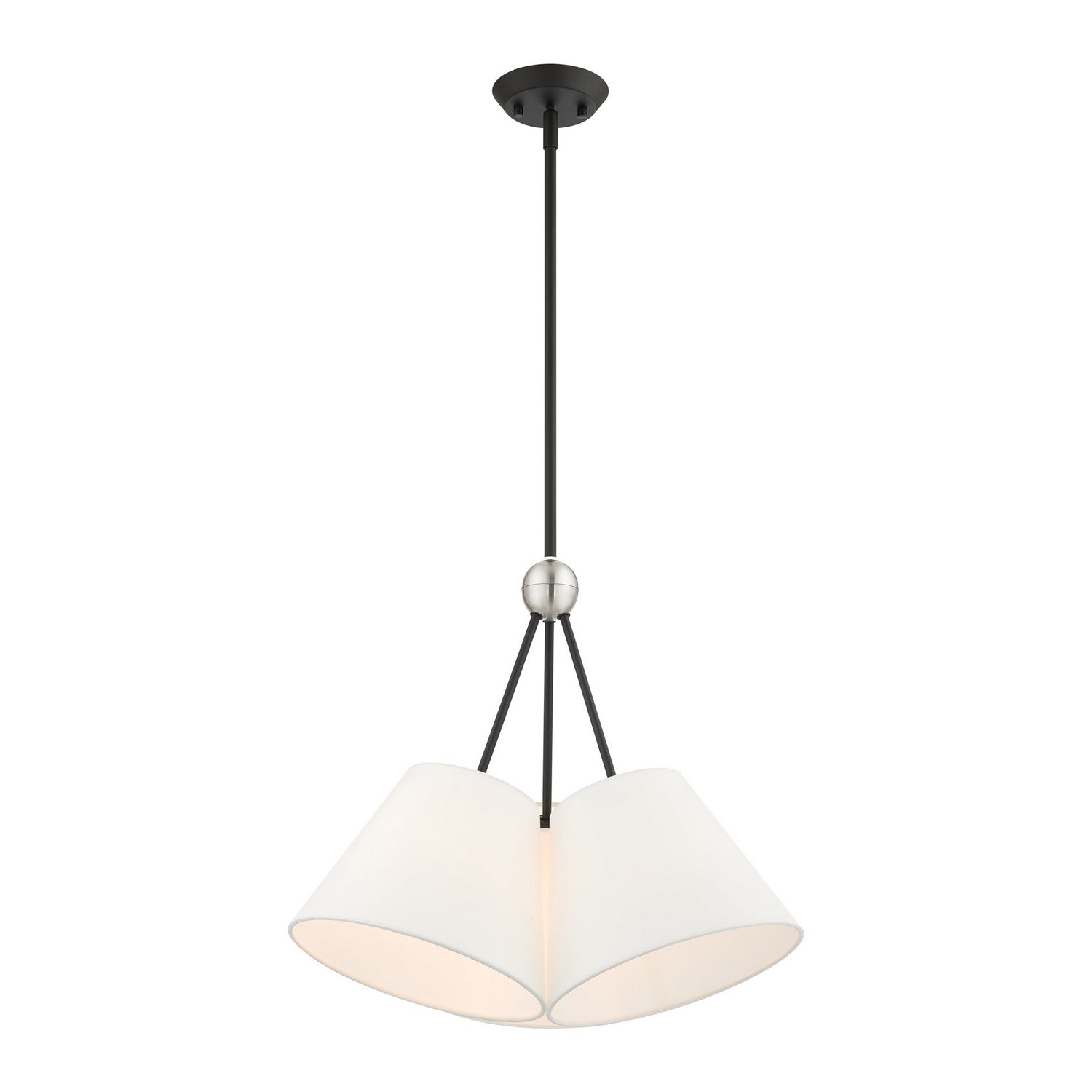 Livex Lighting - 40563-04 - Three Light Chandelier - Prato - Black