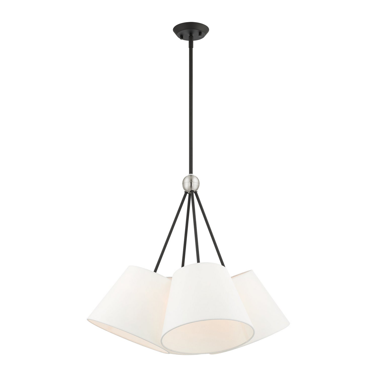 Livex Lighting - 40564-04 - Four Light Chandelier - Prato - Black