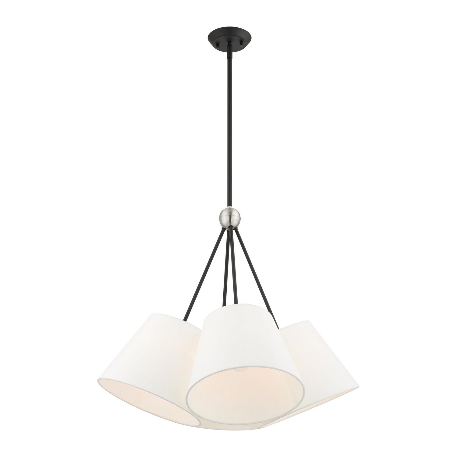 Livex Lighting - 40564-04 - Four Light Chandelier - Prato - Black