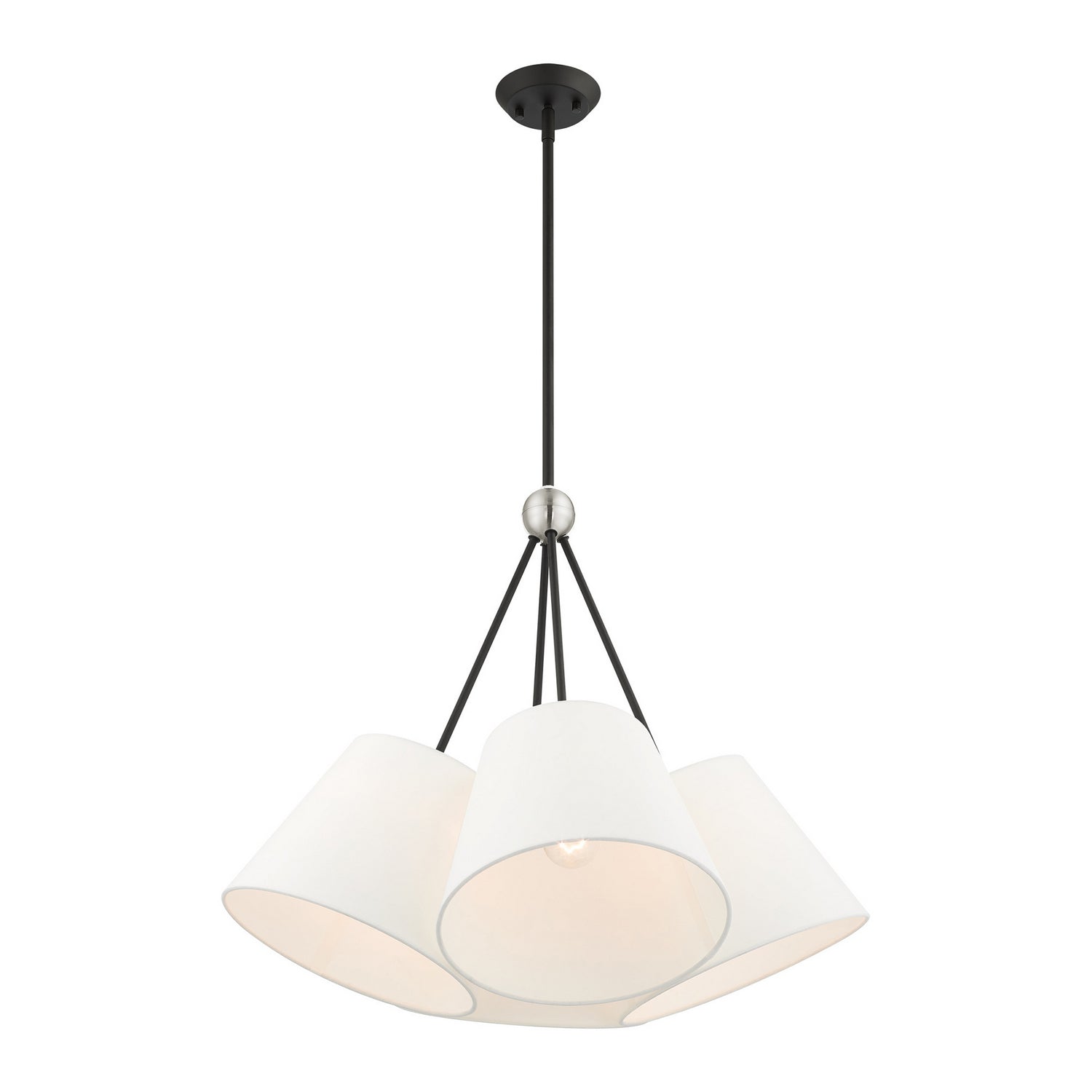 Livex Lighting - 40564-04 - Four Light Chandelier - Prato - Black