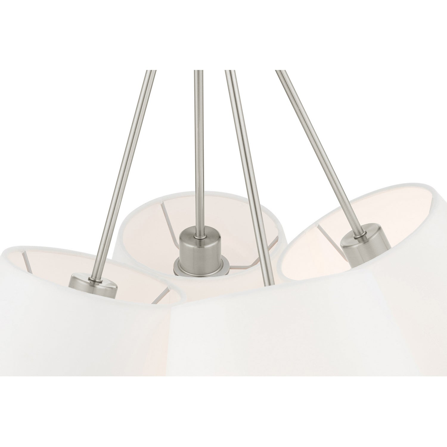 Livex Lighting - 40564-91 - Four Light Chandelier - Prato - Brushed Nickel