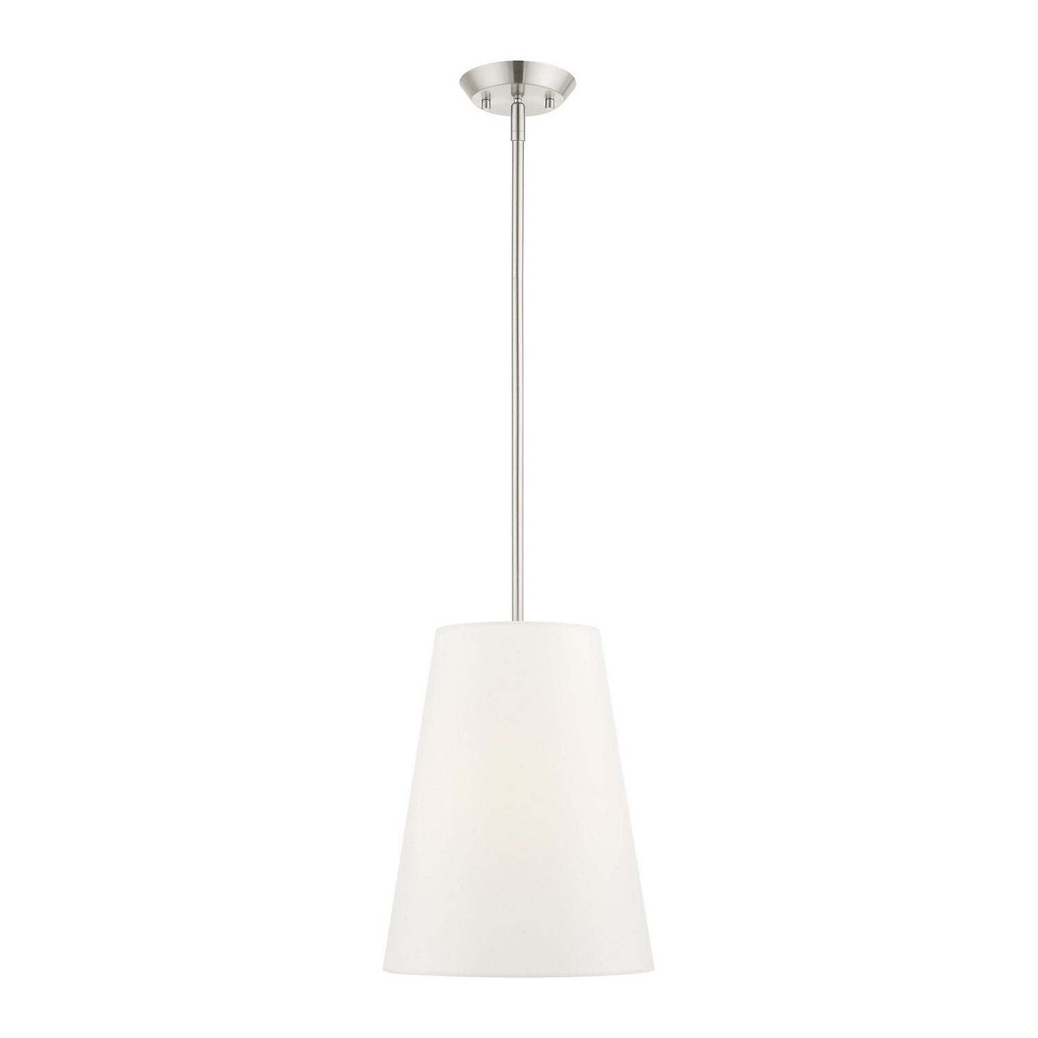 Livex Lighting - 40567-91 - One Light Pendant - Prato - Brushed Nickel