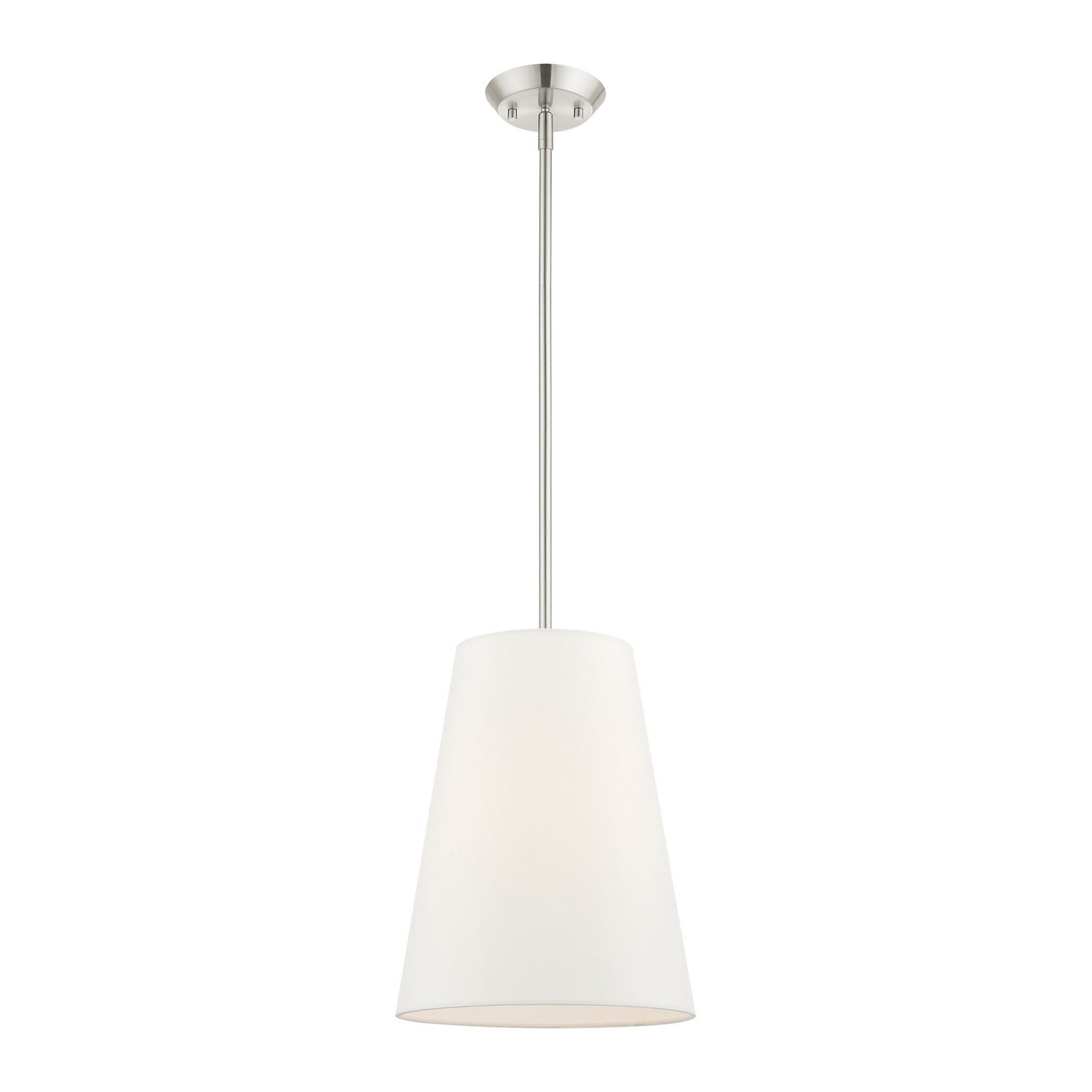 Livex Lighting - 40567-91 - One Light Pendant - Prato - Brushed Nickel