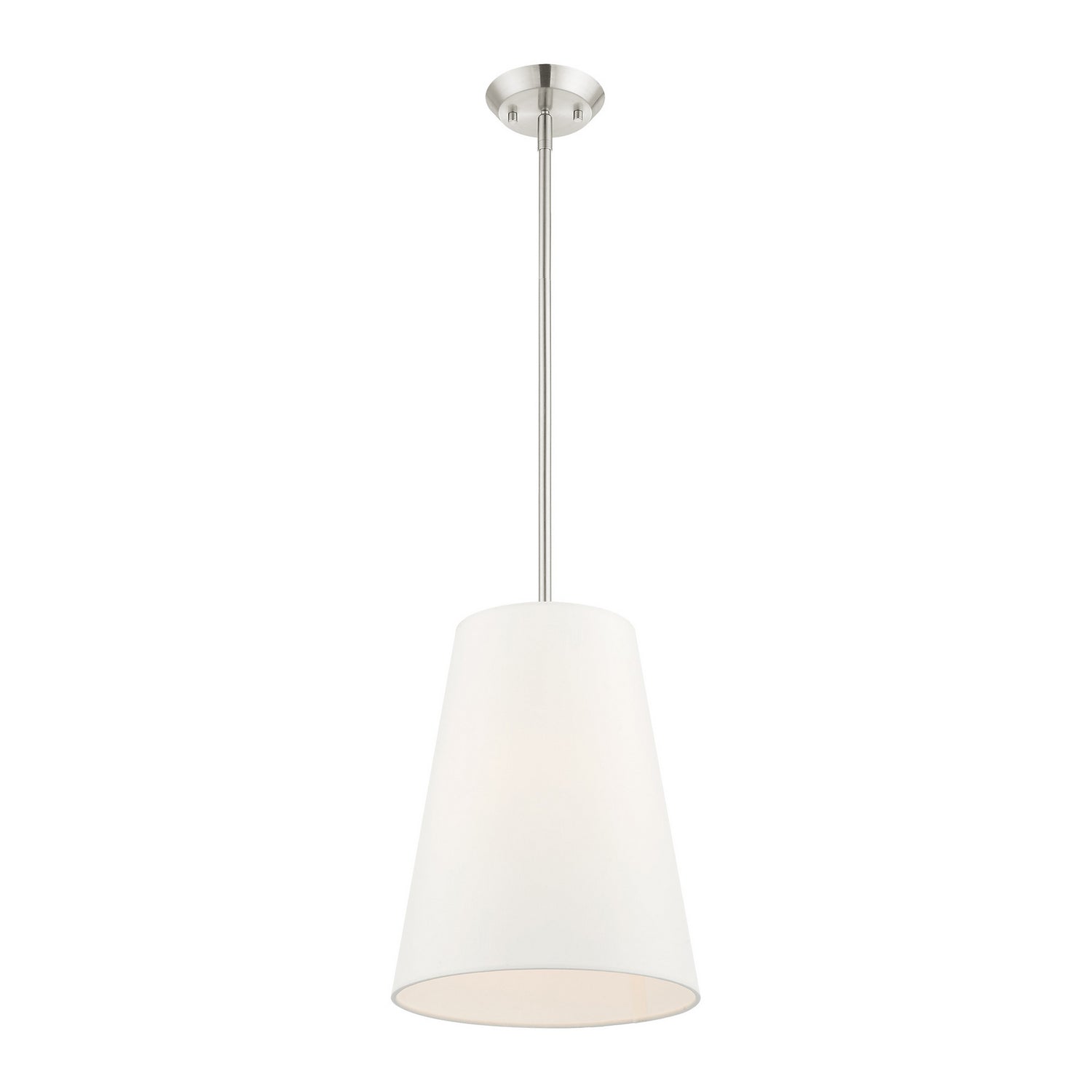 Livex Lighting - 40567-91 - One Light Pendant - Prato - Brushed Nickel