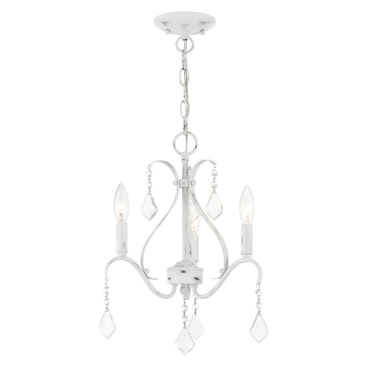 Livex Lighting - 40843-60 - Three Light Chandelier - Caterina - Antique White