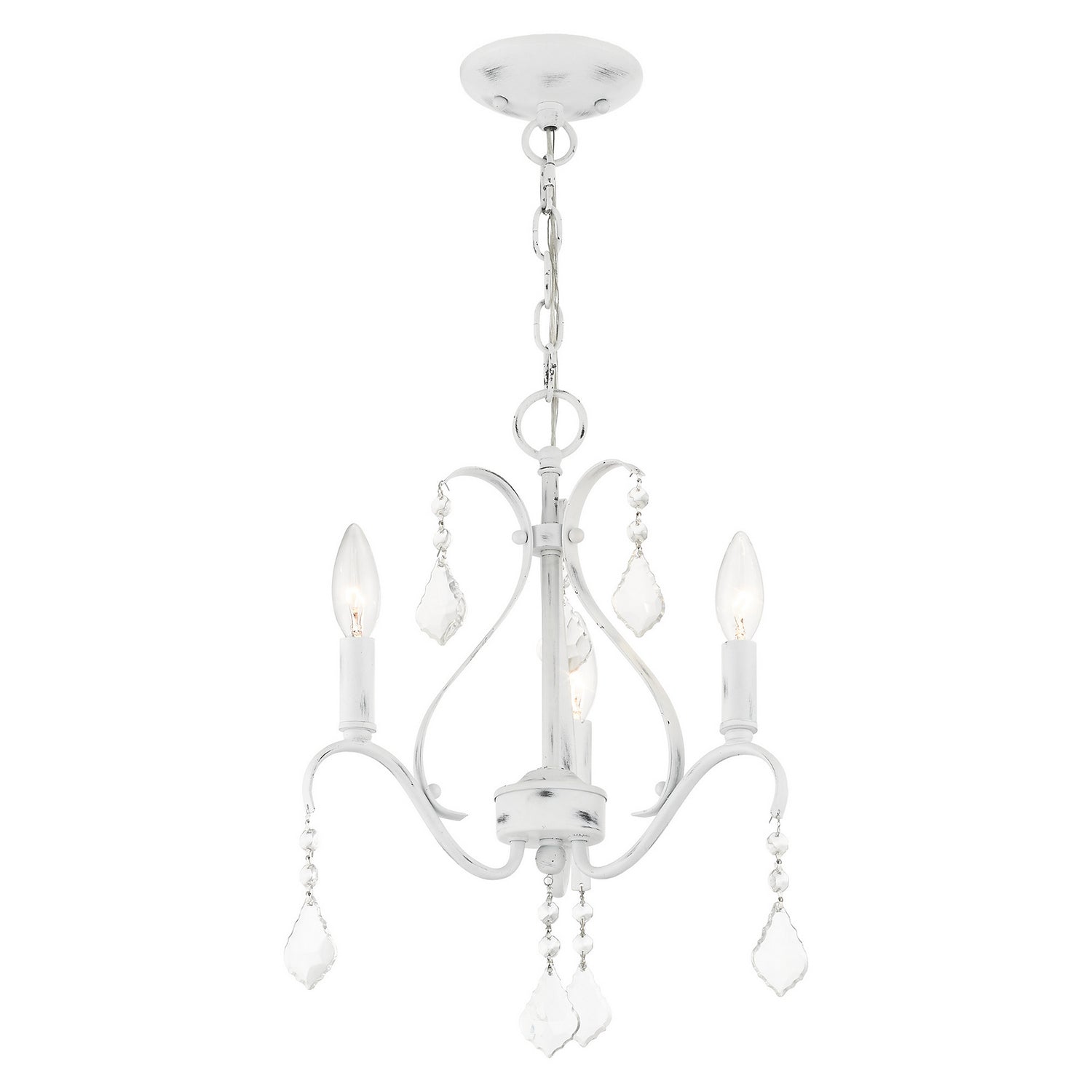 Livex Lighting - 40843-60 - Three Light Chandelier - Caterina - Antique White