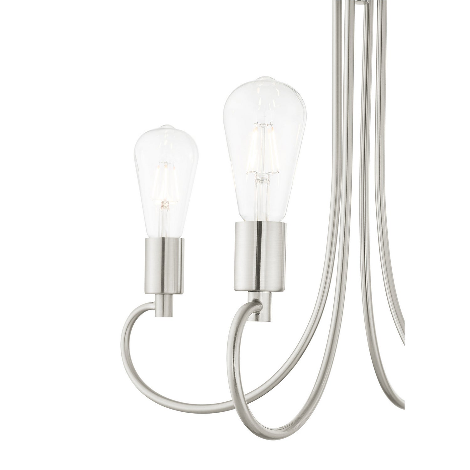Livex Lighting - 42924-91 - Four Light Chandelier - Bari - Brushed Nickel