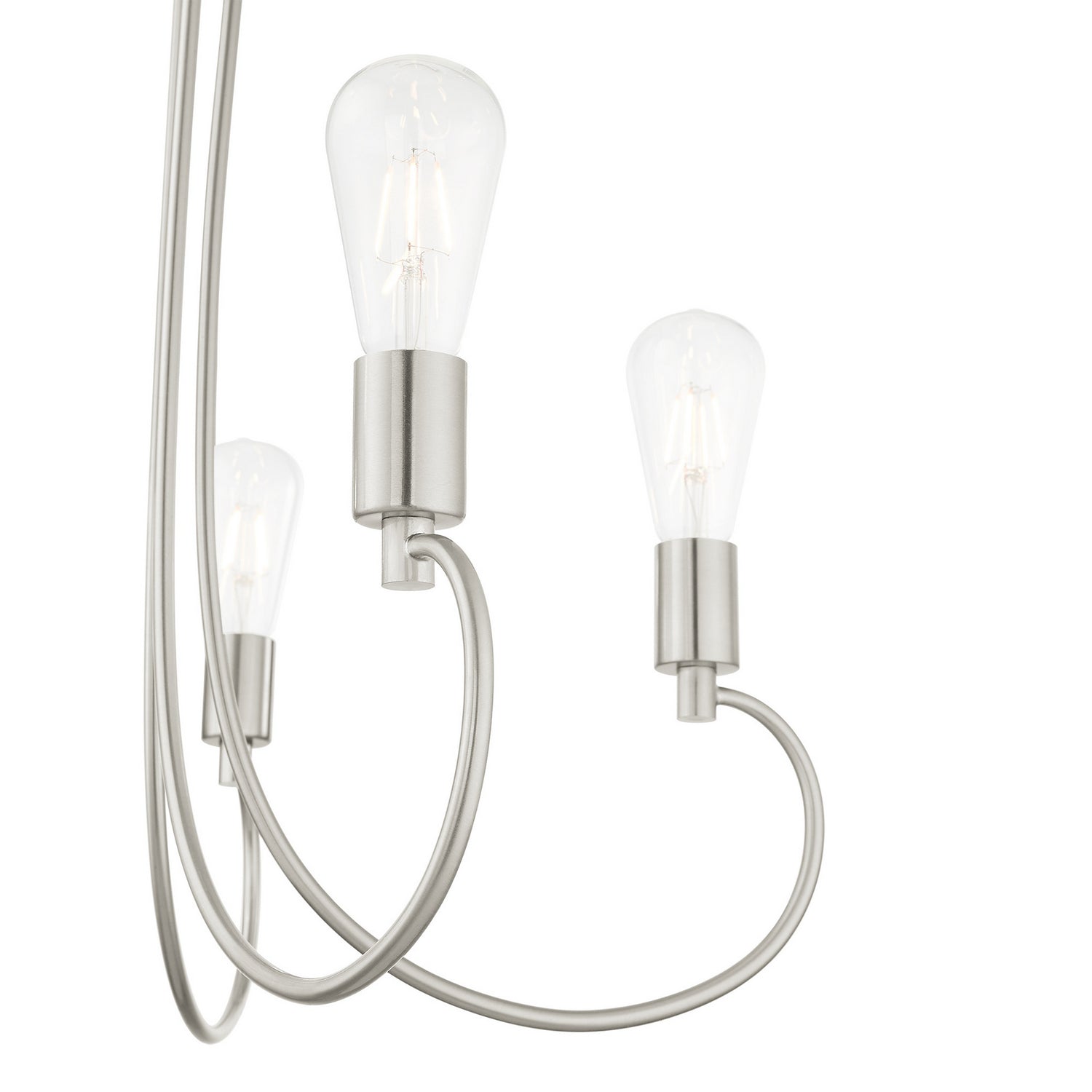 Livex Lighting - 42925-91 - Five Light Chandelier - Bari - Brushed Nickel