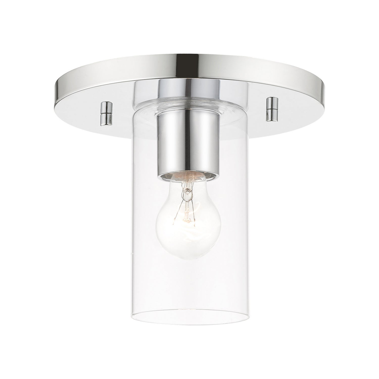 Livex Lighting - 45471-05 - One Light Flush Mount - Zurich - Polished Chrome
