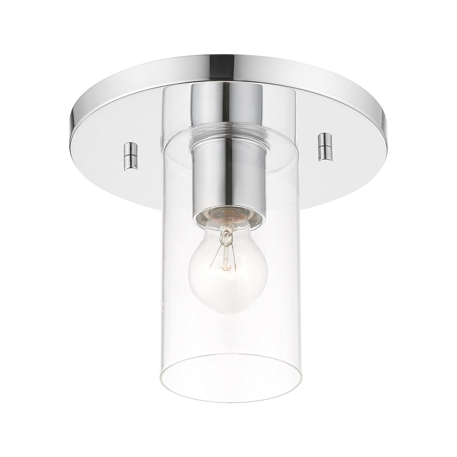 Livex Lighting - 45471-05 - One Light Flush Mount - Zurich - Polished Chrome