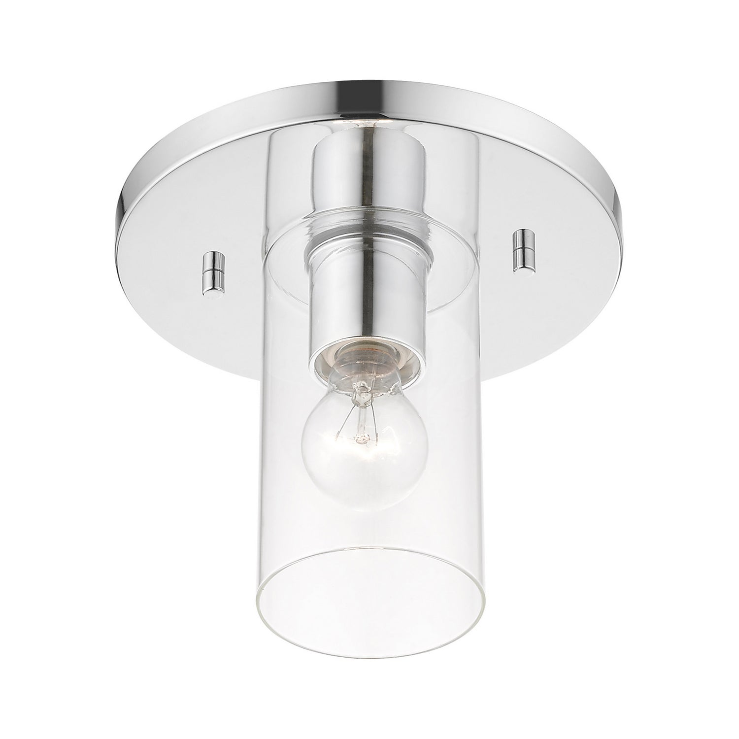 Livex Lighting - 45471-05 - One Light Flush Mount - Zurich - Polished Chrome