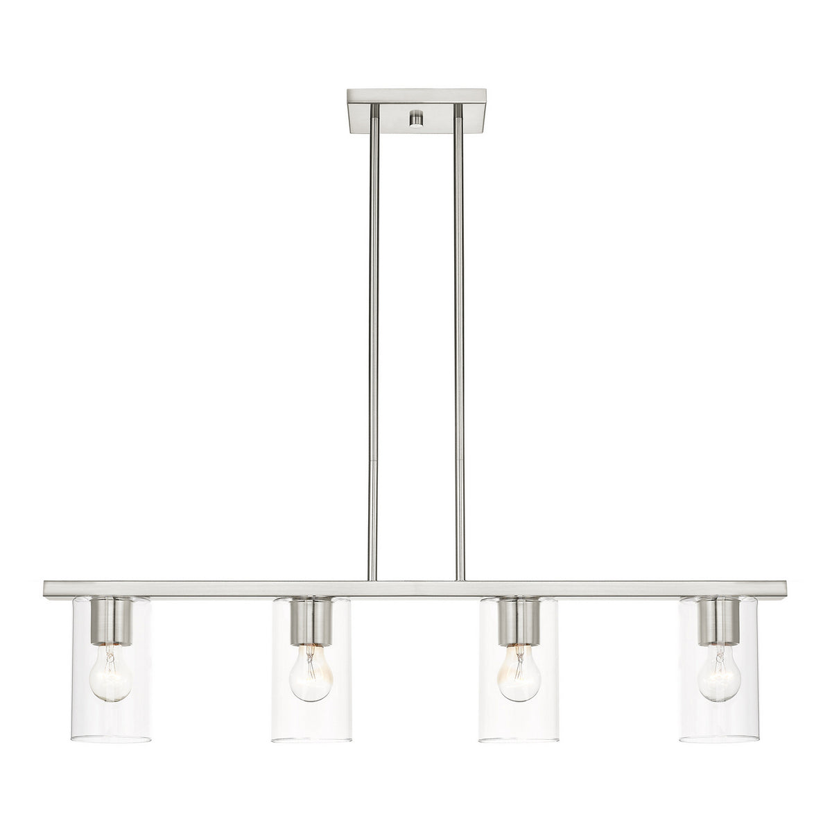 Livex Lighting - 45474-91 - Four Light Chandelier - Zurich - Brushed Nickel