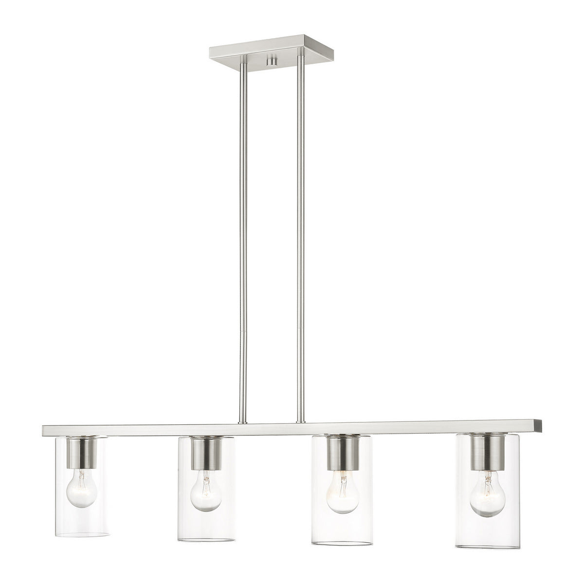 Livex Lighting - 45474-91 - Four Light Chandelier - Zurich - Brushed Nickel