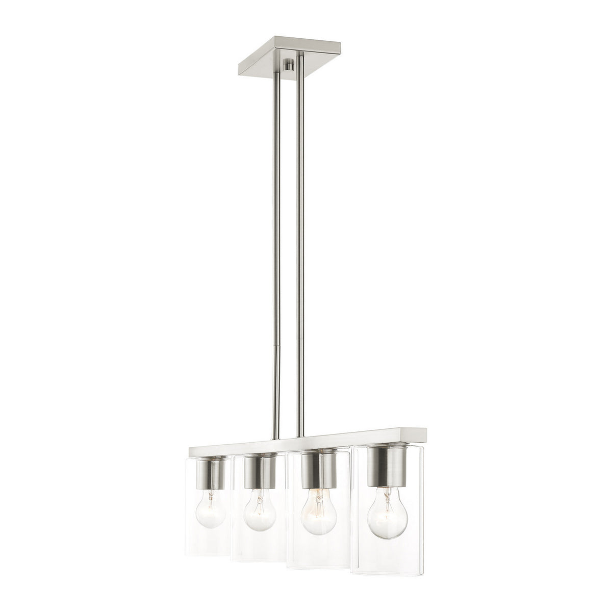 Livex Lighting - 45474-91 - Four Light Chandelier - Zurich - Brushed Nickel