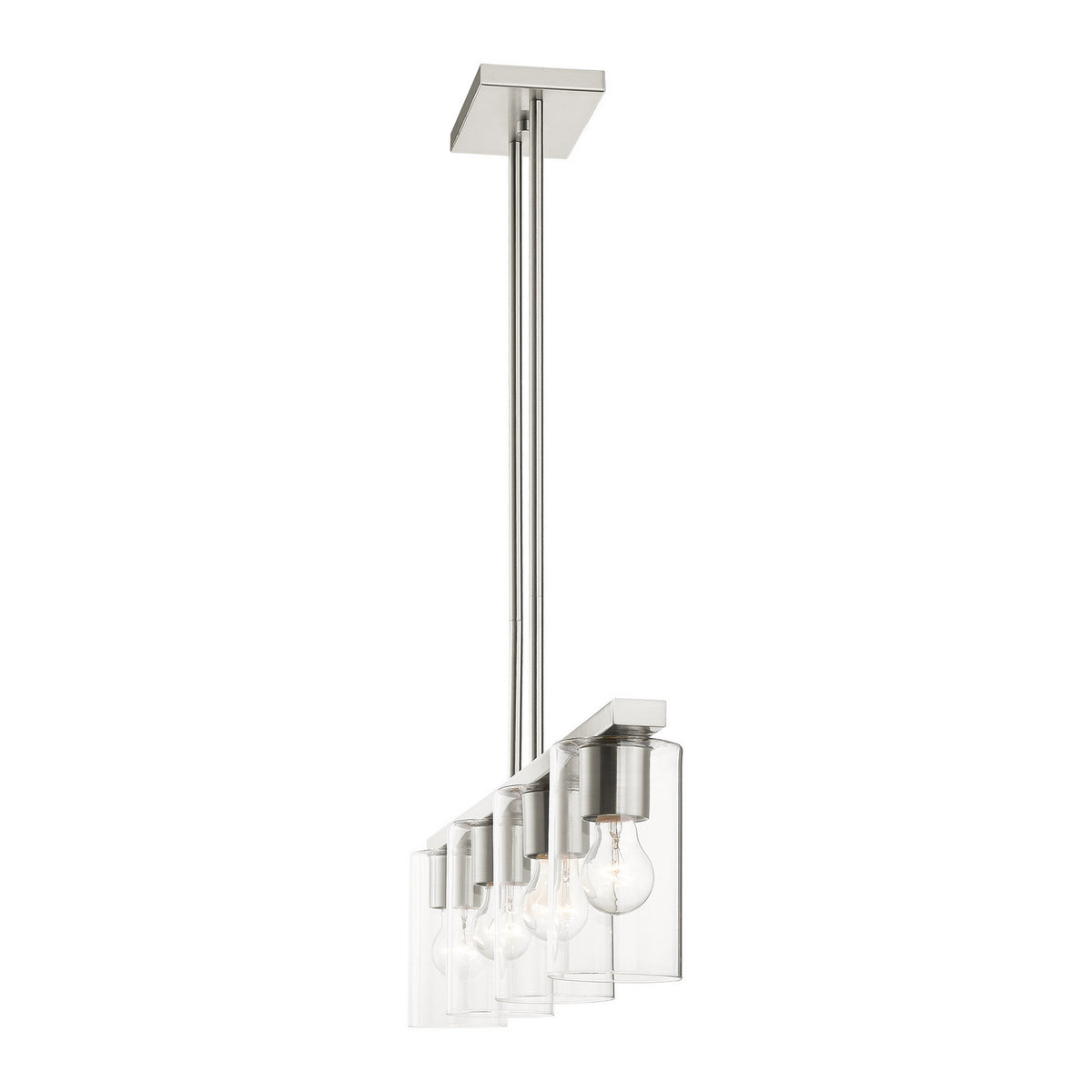 Livex Lighting - 45474-91 - Four Light Chandelier - Zurich - Brushed Nickel