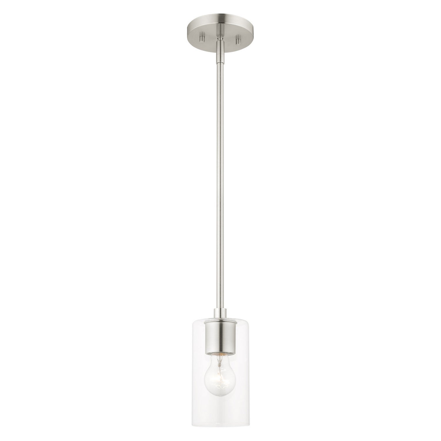 Livex Lighting - 45477-91 - One Light Pendant - Zurich - Brushed Nickel