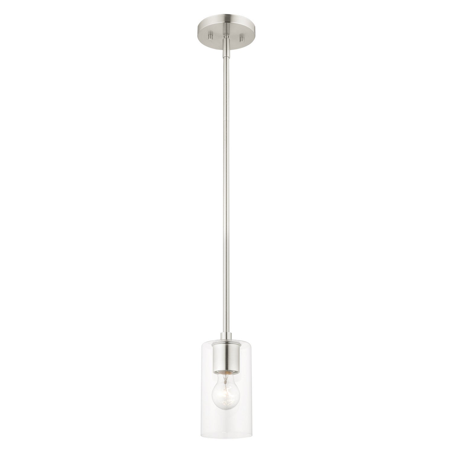 Livex Lighting - 45477-91 - One Light Pendant - Zurich - Brushed Nickel
