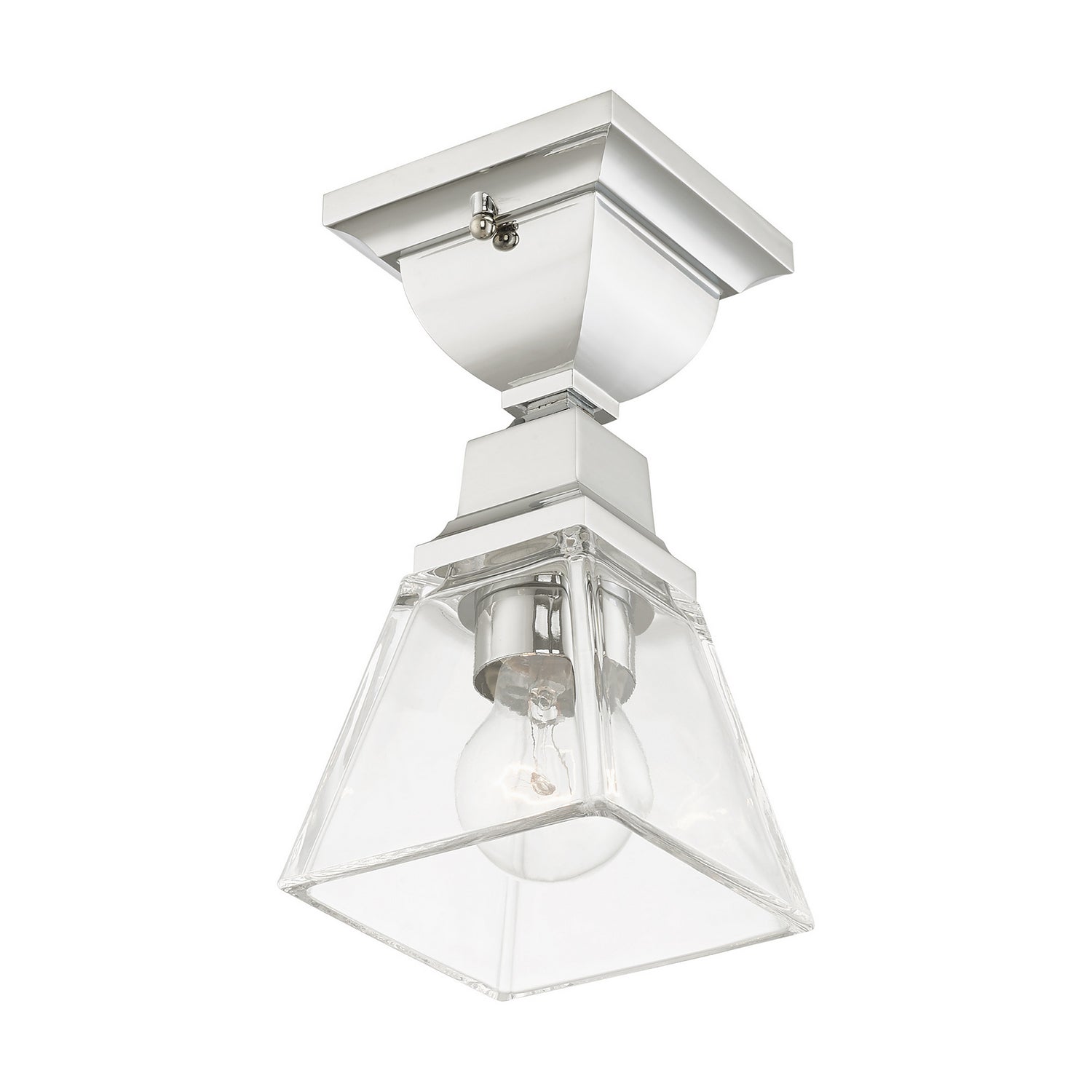 Livex Lighting - 45562-05 - One Light Flush Mount - Mission - Polished Chrome