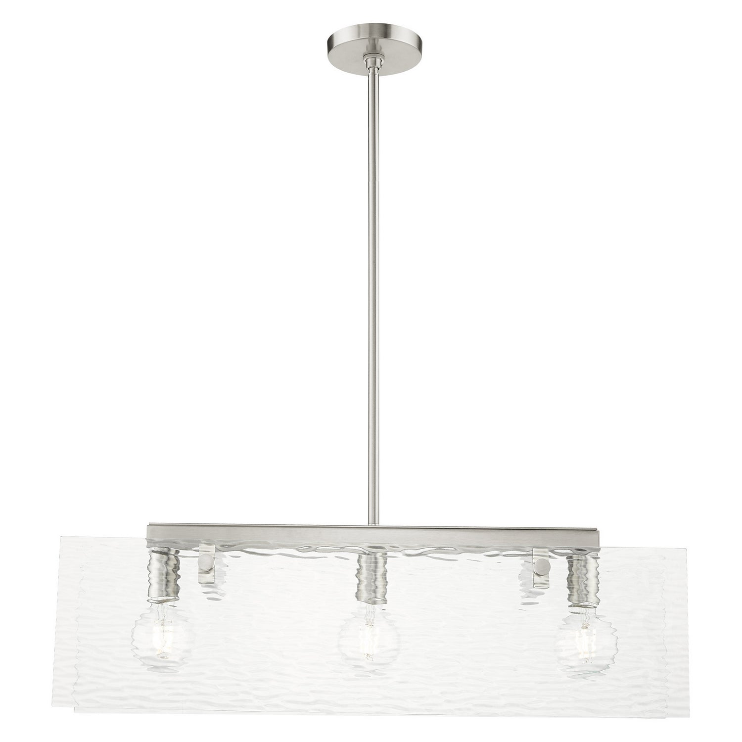 Livex Lighting - 45623-91 - Three Light Chandelier - Ashcroft - Brushed Nickel
