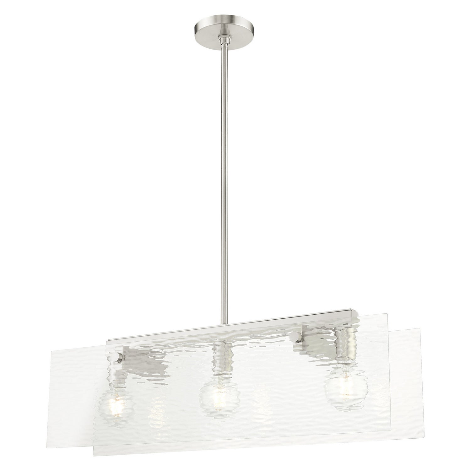 Livex Lighting - 45623-91 - Three Light Chandelier - Ashcroft - Brushed Nickel
