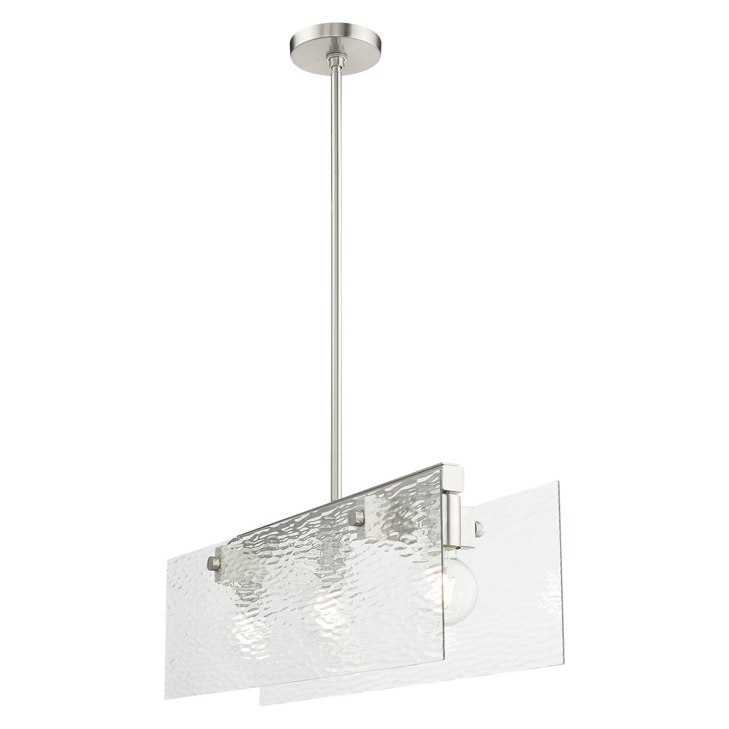 Livex Lighting - 45623-91 - Three Light Chandelier - Ashcroft - Brushed Nickel