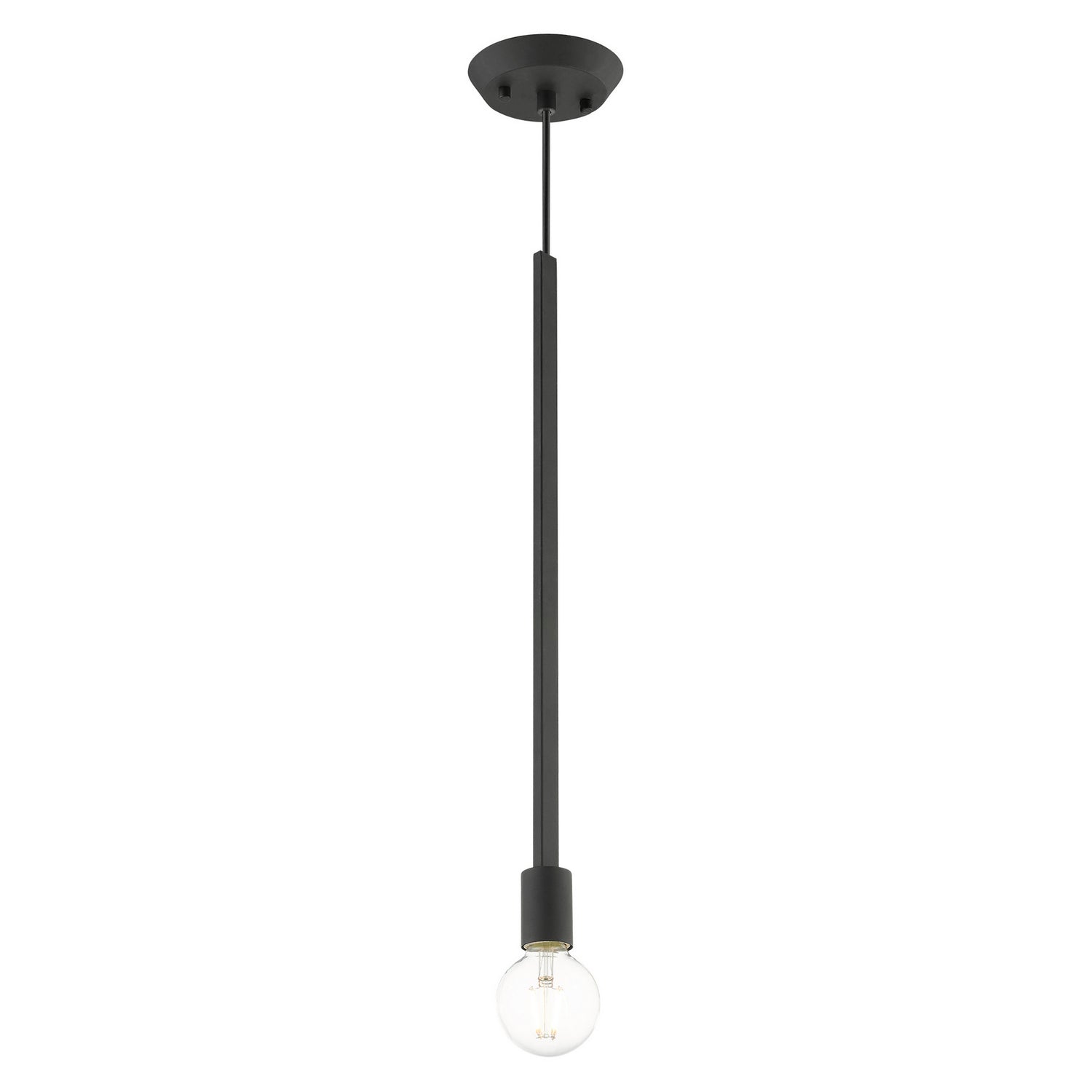 Livex Lighting - 45831-04 - One Light Pendant - Prague - Black