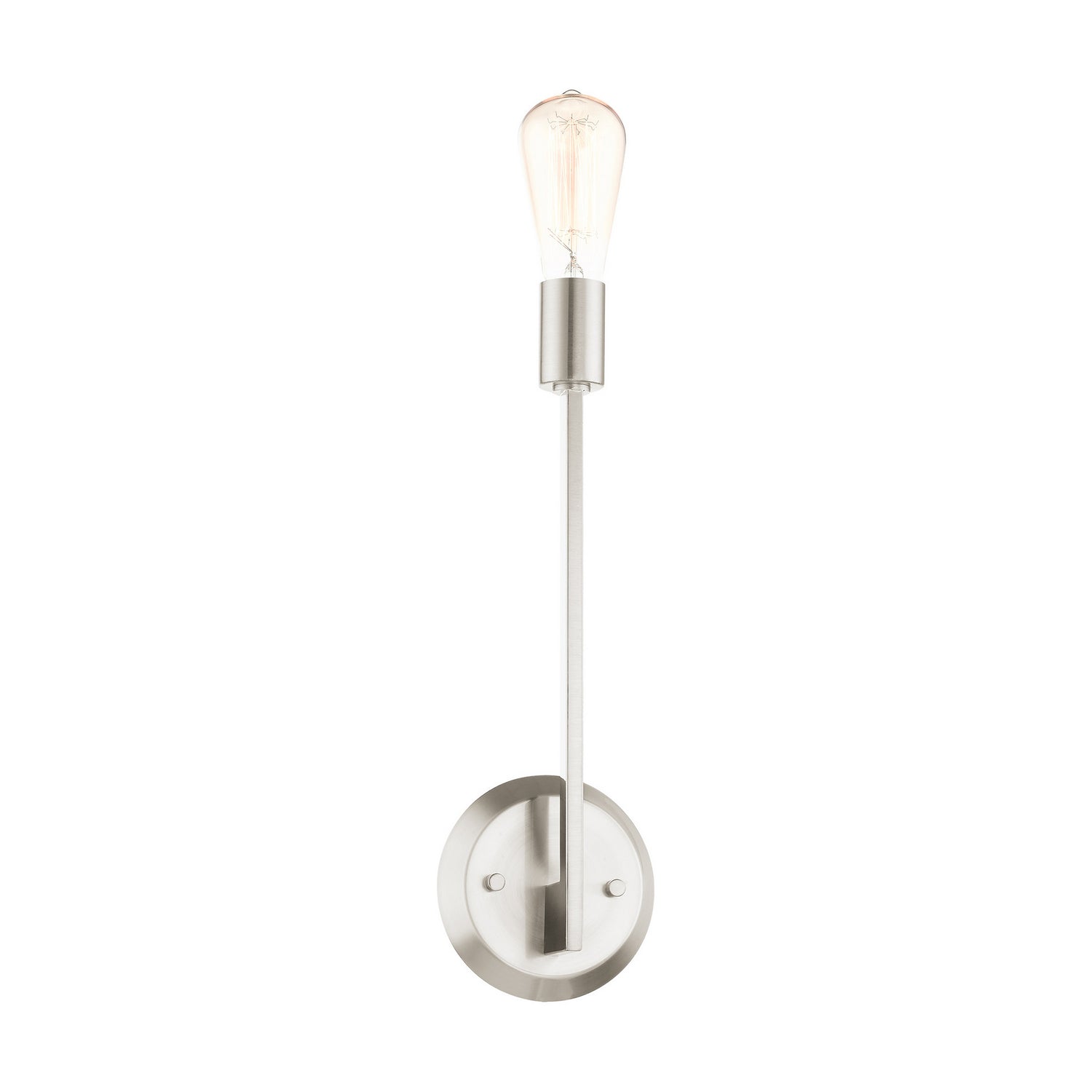Livex Lighting - 45839-91 - One Light Wall Sconce - Prague - Brushed Nickel