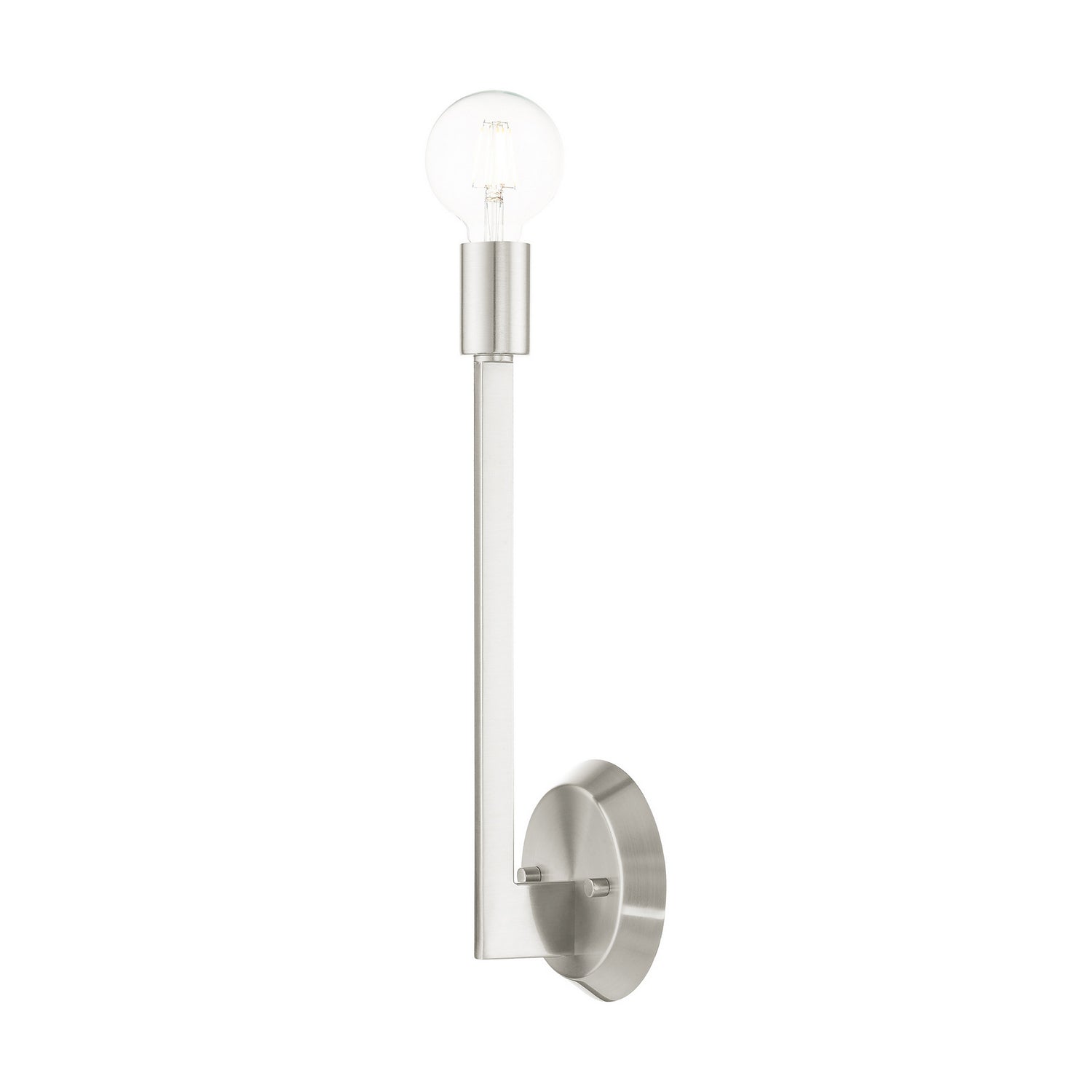 Livex Lighting - 45839-91 - One Light Wall Sconce - Prague - Brushed Nickel