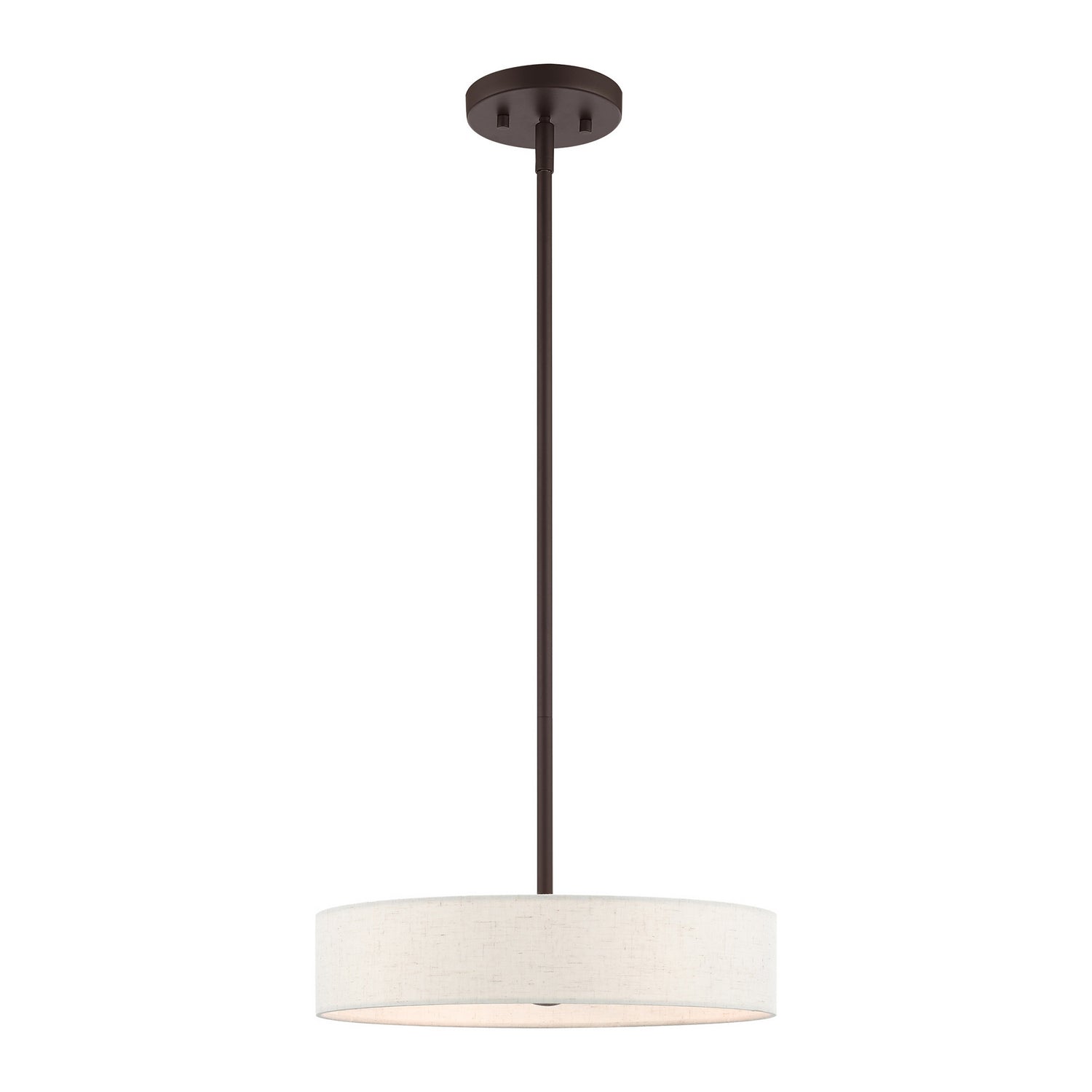 Livex Lighting - 46033-07 - Four Light Pendant - Venlo - Bronze w/ Antique Brasss