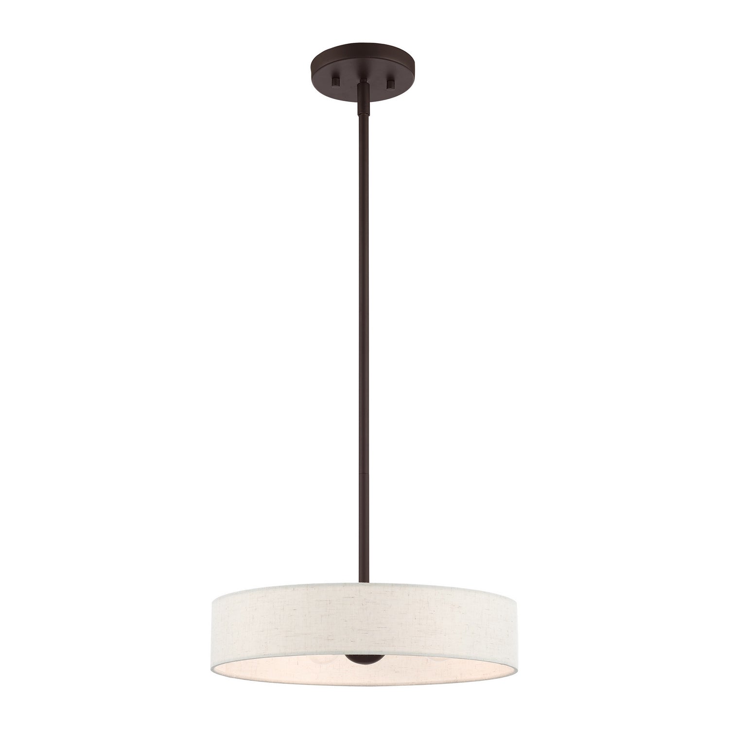 Livex Lighting - 46033-07 - Four Light Pendant - Venlo - Bronze w/ Antique Brasss