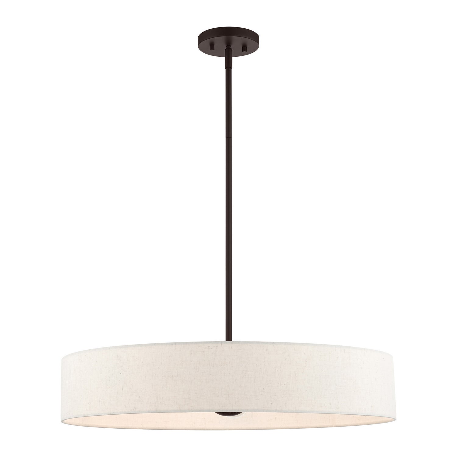 Livex Lighting - 46035-07 - Five Light Pendant - Venlo - Bronze w/ Antique Brasss