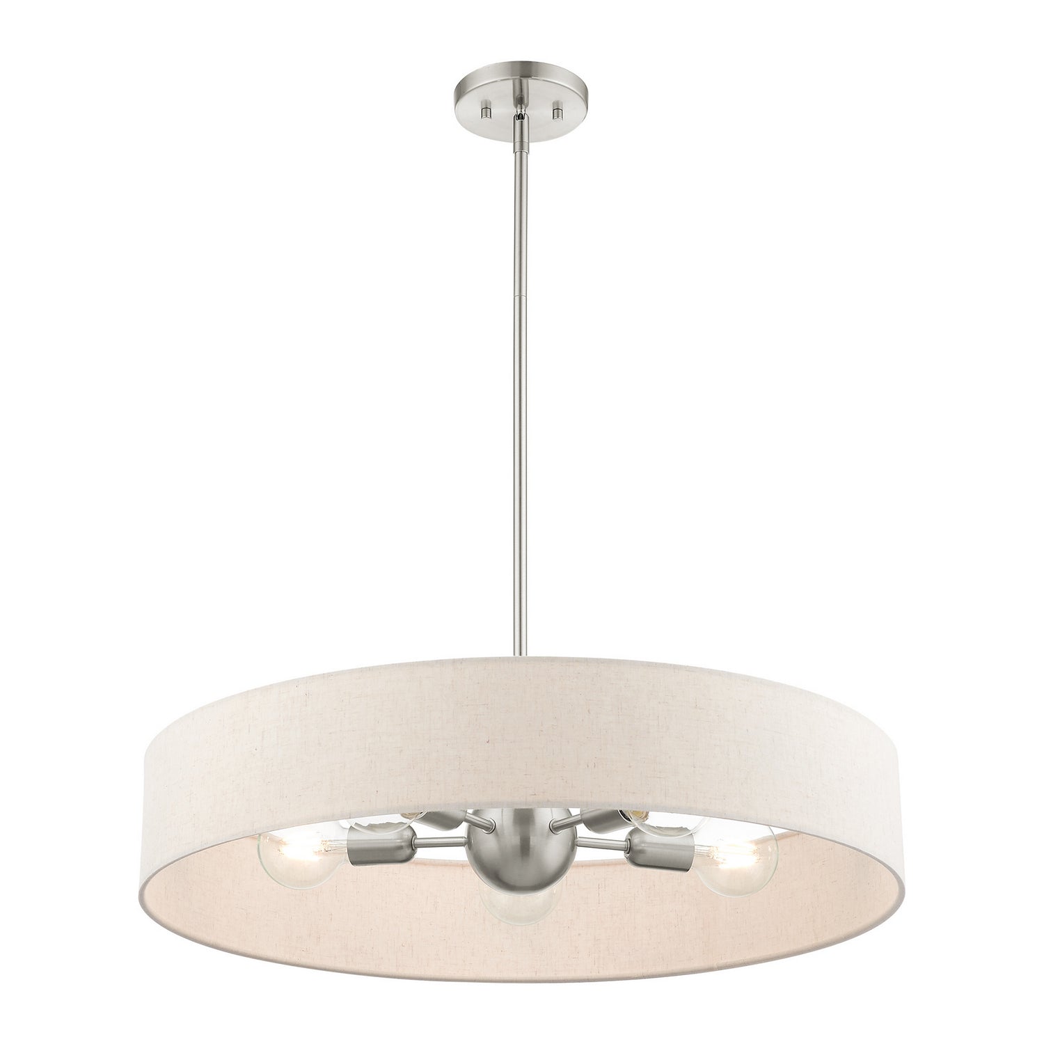 Livex Lighting - 46035-91 - Five Light Pendant - Venlo - Brushed Nickel