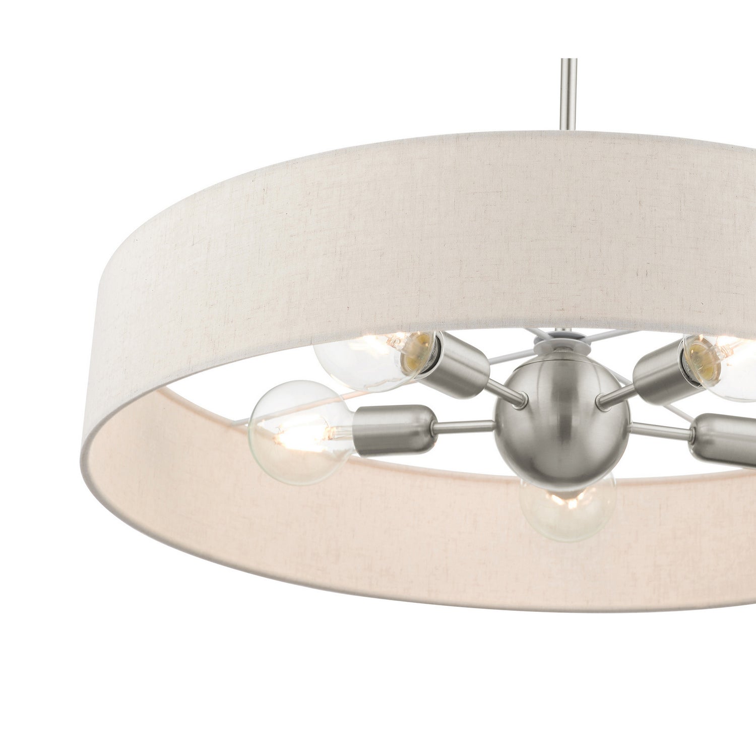 Livex Lighting - 46035-91 - Five Light Pendant - Venlo - Brushed Nickel