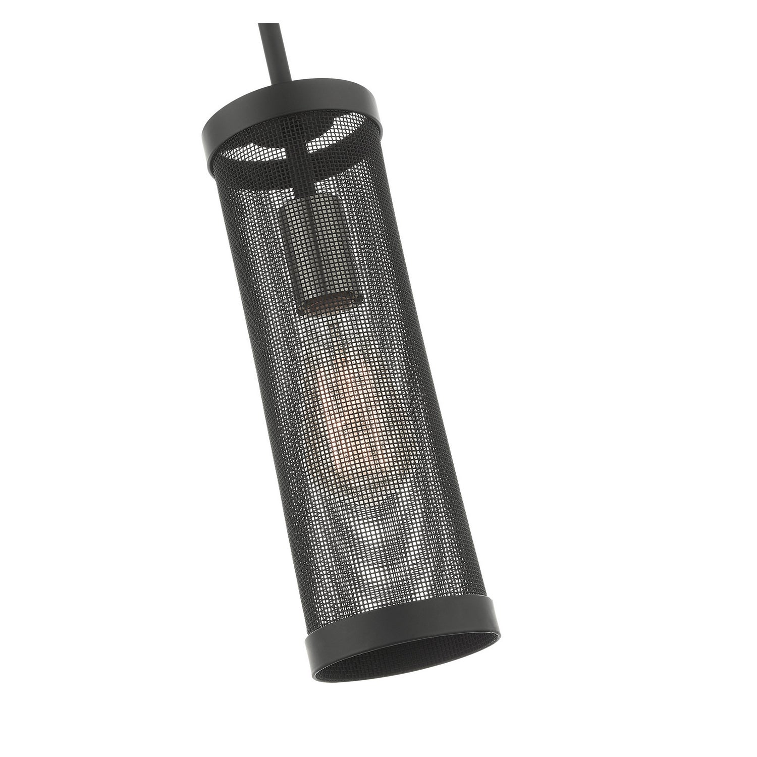Livex Lighting - 46211-04 - One Light Pendant - Industro - Black w/ Brushed Nickels